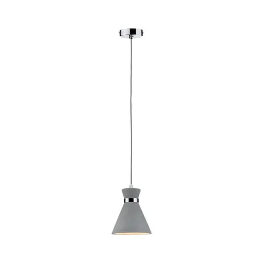 Lámpara colgante Paulmann Verve, hormigón, Ø 20 cm, IP44
