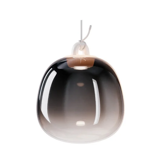 Oblò Lámpara Colgante Small 3000K Glossy Ahumado/Blanco - Lodes