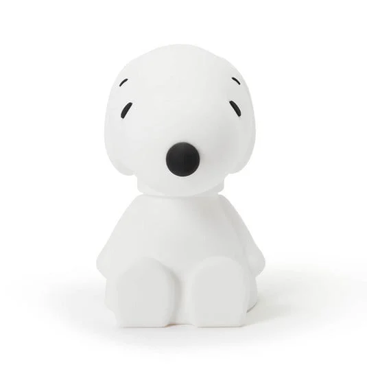 Lámpara de mesa LED Snoopy, a pilas, altura 11 cm, blanca - Mr Maria