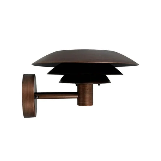 Aplique de exterior Dyberg Larsen DL25, color cobre