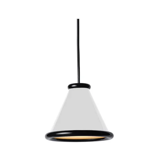 Belle Lámpara Colgante Ø15 Glossy White/Glossy Black - Belid