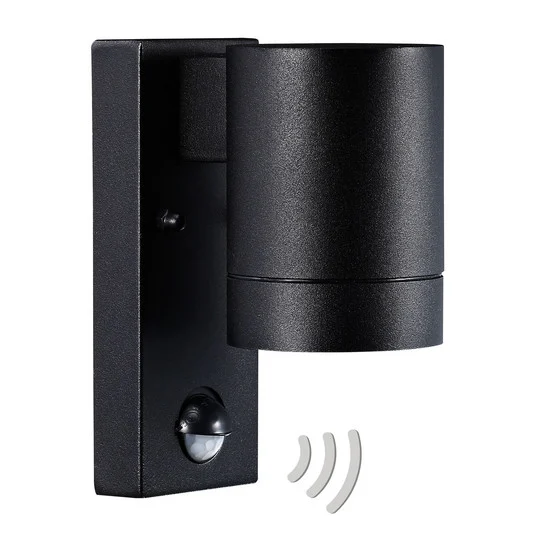 Tin Aplique de Pared w/Sensor Black - Nordlux
