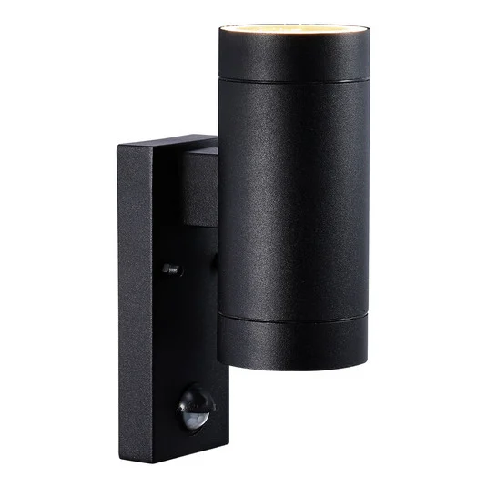 Tin Maxi Double Aplique de Pared w/Sensor Black - Nordlux