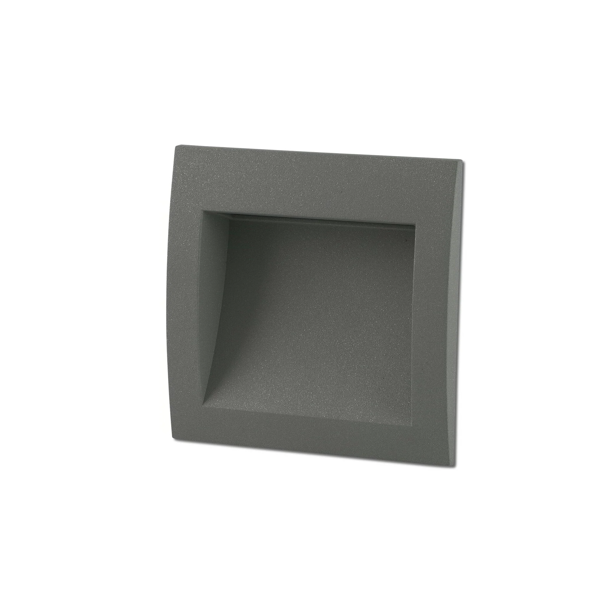 Empotrable de pared exterior Faro Sedna LED gris oscuro 3000K IP65 70° opal sq 70146