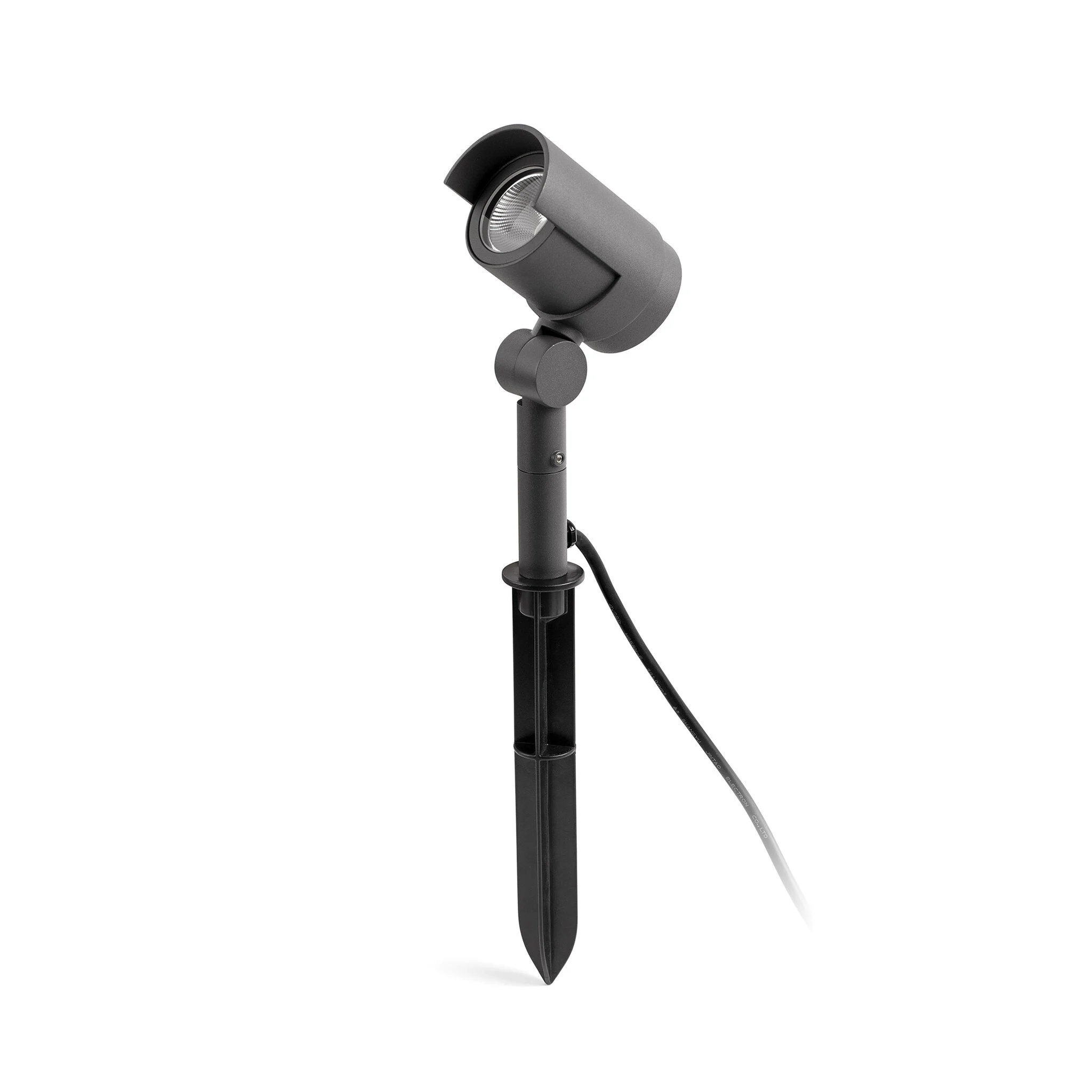 Estaca/Pincho de exterior Faro Foc 46cm LED gris oscuro 3000K IP65 36° 21cm 70158