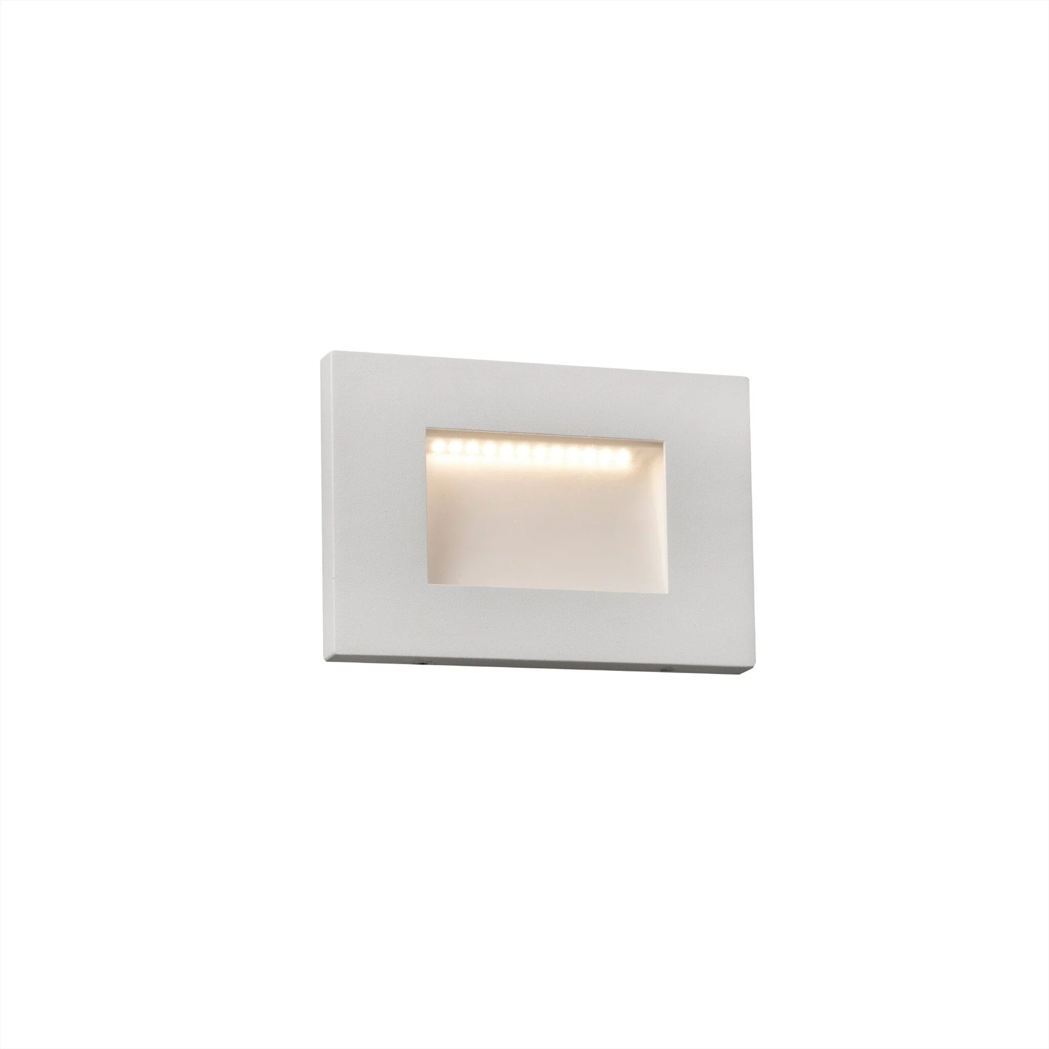 Empotrable de pared exterior Faro Spark LED blanco mate 3000K IP65 opal 70163