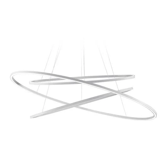 Lámpara colgante Nemo Ellisse Triple 2700 K blanco