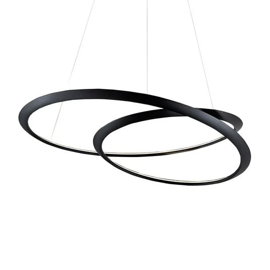 NEMO Kepler lámpara colgante 2.700K Up Ø84cm negro