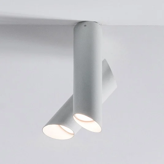 Nemo Tubos LED plafón 2 luces blanco/blanco