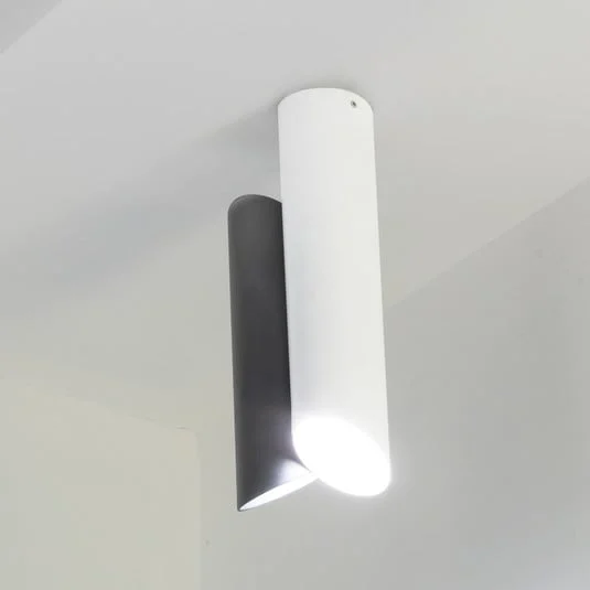 Nemo Tubos LED plafón 2 luces blanco/gris