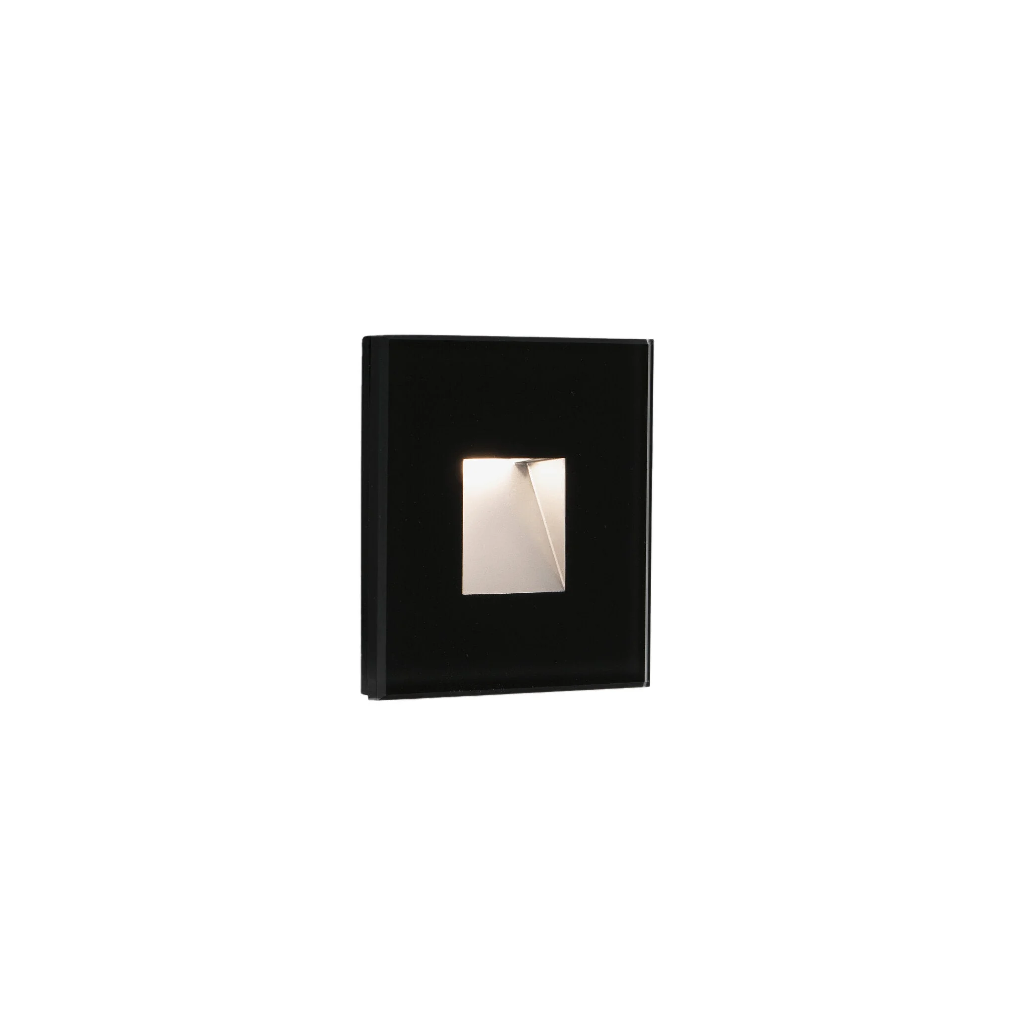 Empotrable de pared exterior Faro Dart LED negro mate 2700K IP65 100° sq 70273