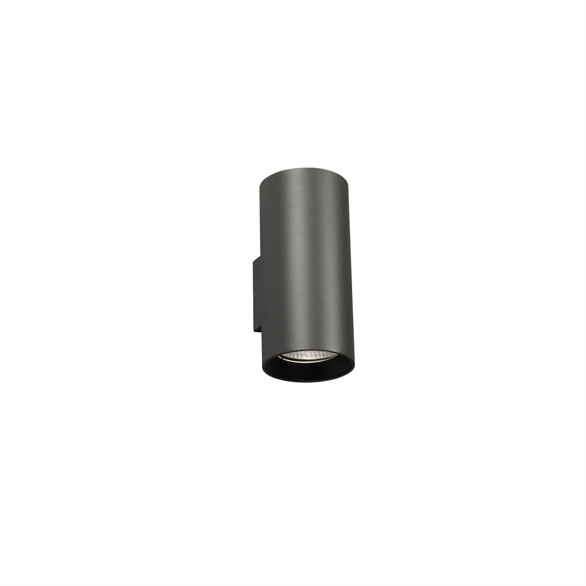 Aplique de exterior Faro Thon 30cm 2 luces LED gris oscuro 3000K IP55 18° opal 70284