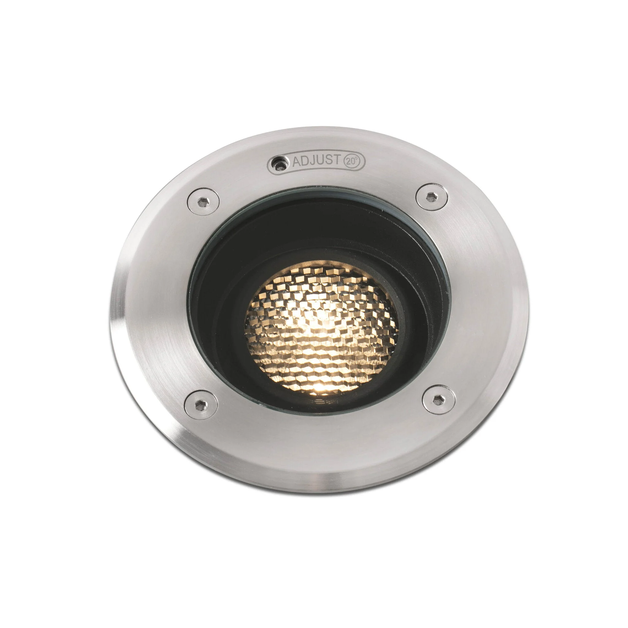 Empotrable de suelo exterior Faro Geiser 14cm LED gris 3000K IP67 38° 70303