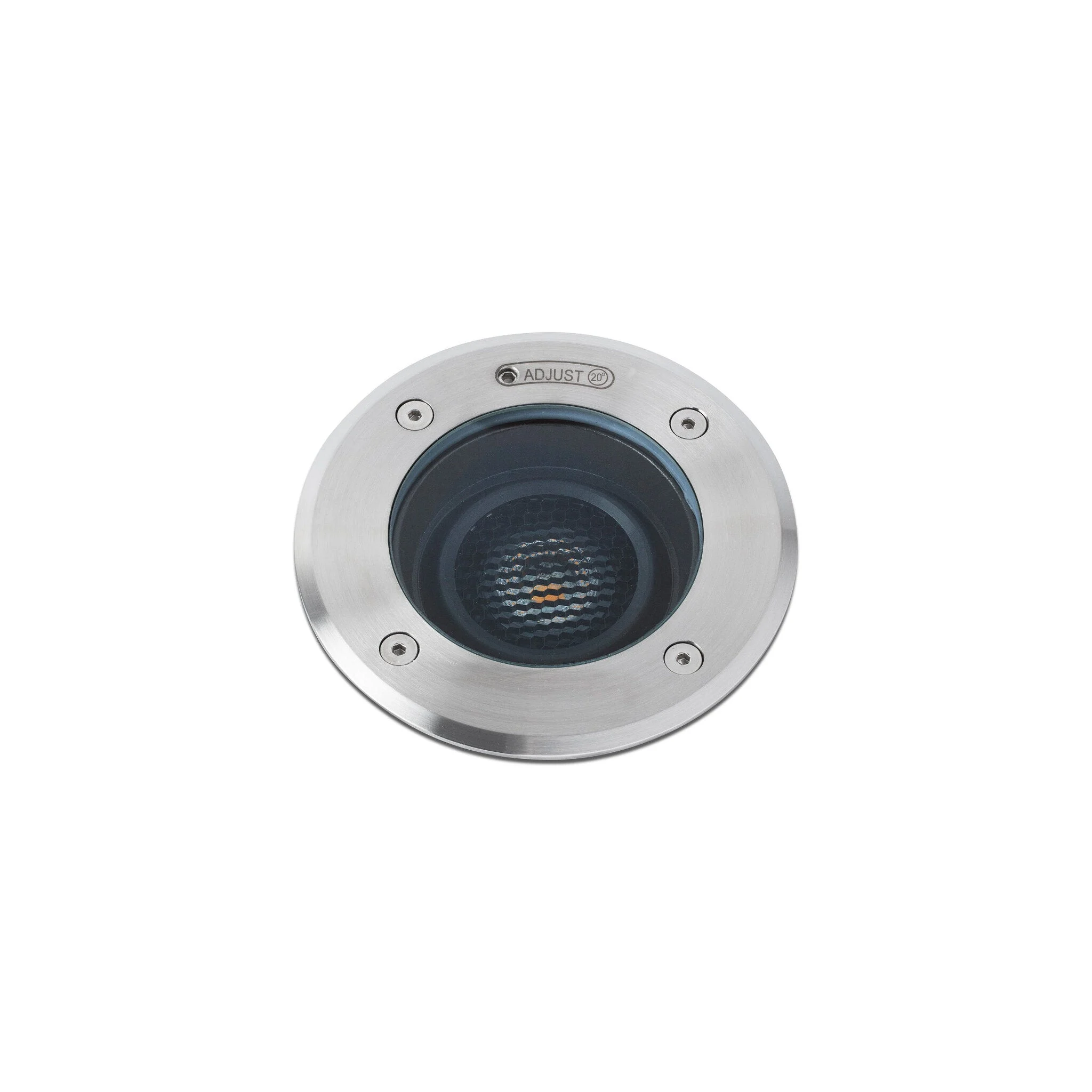 Empotrable de suelo exterior Faro Geiser 20cm LED gris 3000K IP67 10° 15W 70308