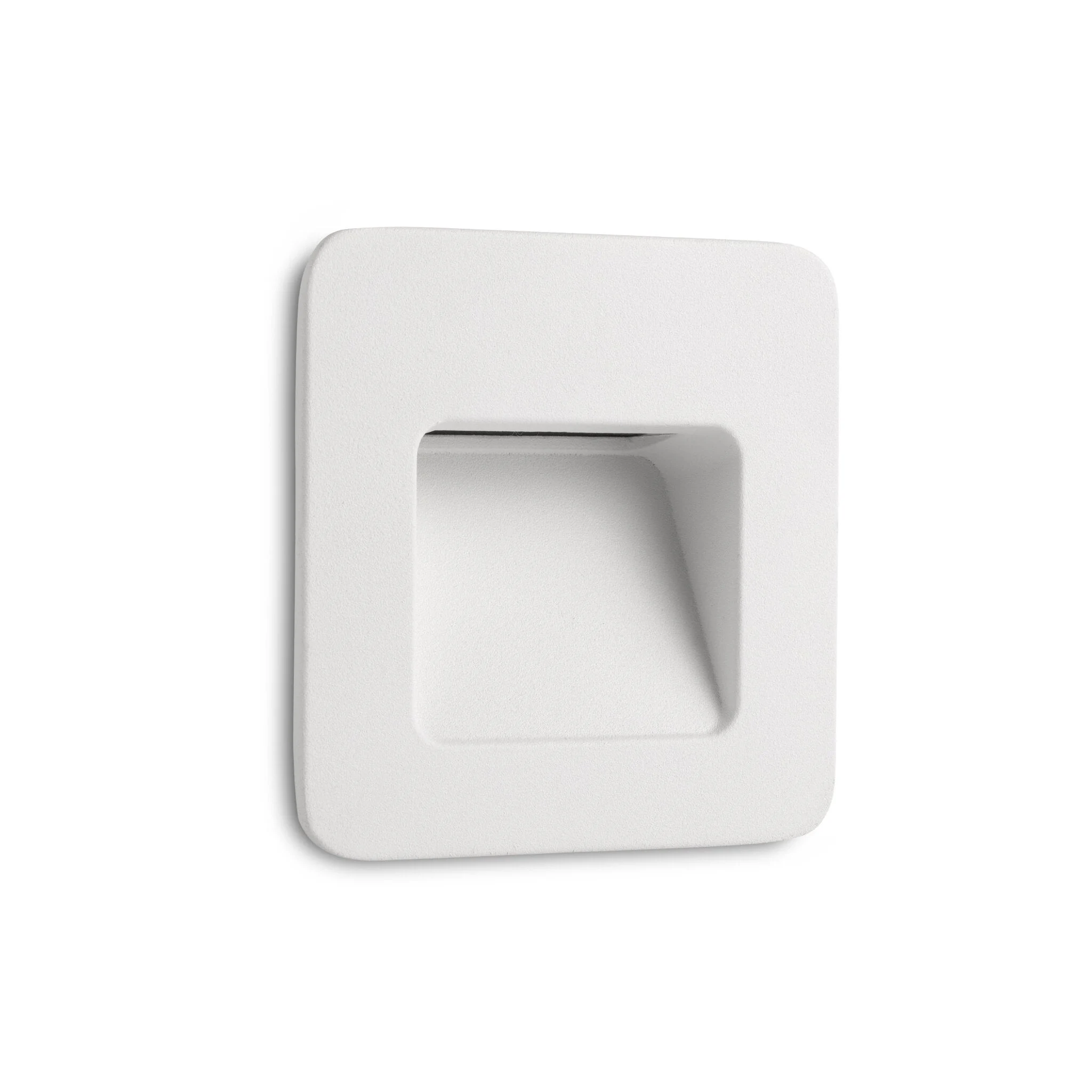 Empotrable de pared exterior Faro Nase LED blanco mate 3000K IP44 120° sq 70395
