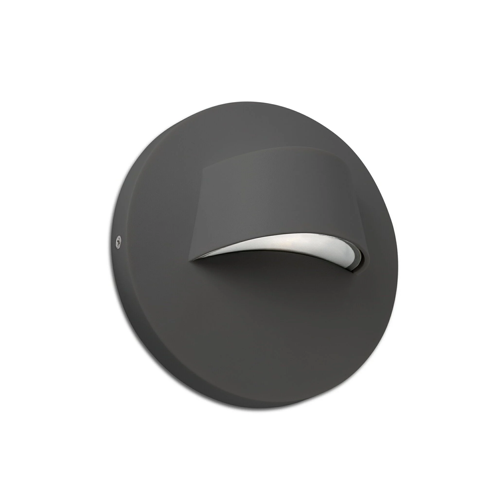 Aplique de exterior Faro Brow 12cm LED gris oscuro 3000K IP44 opal 70409