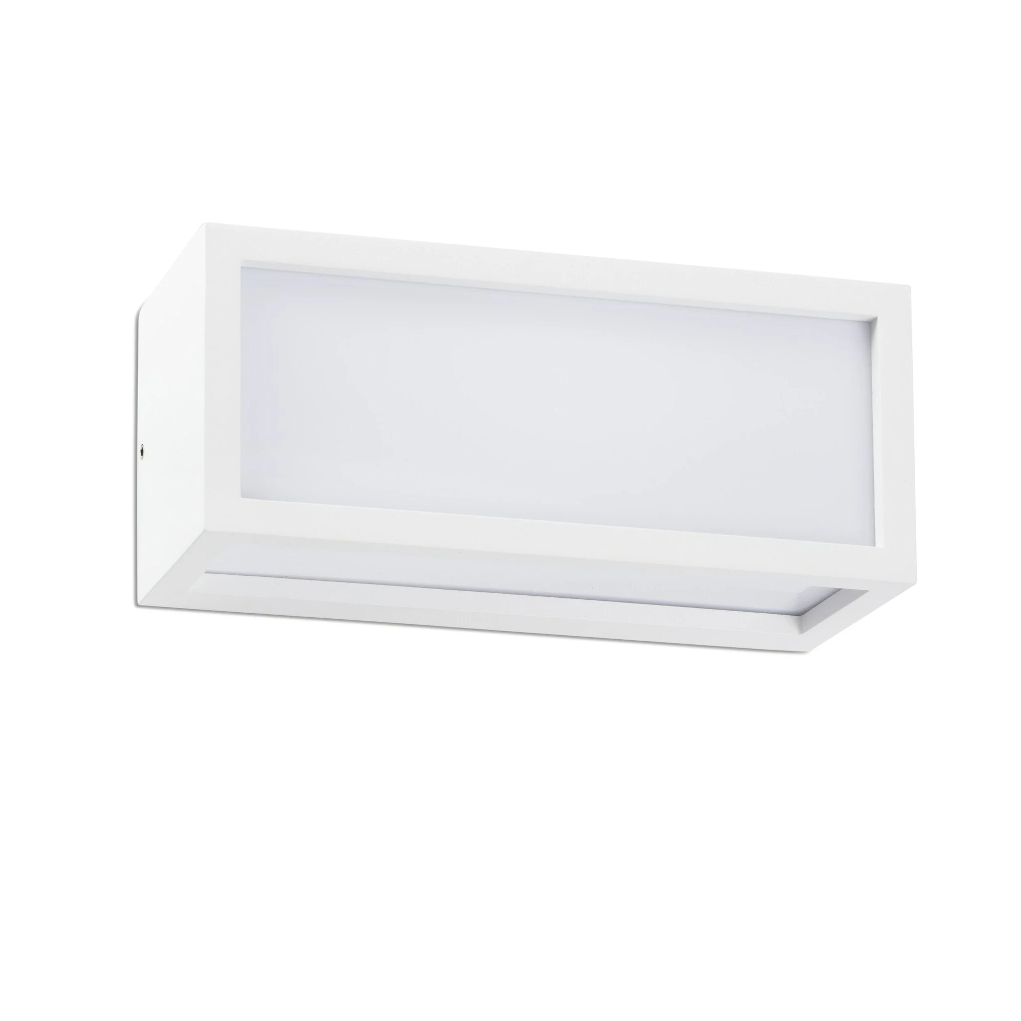 Aplique de exterior Faro Tejo 11cm E27 LED blanco mate IP54 opal 70573B
