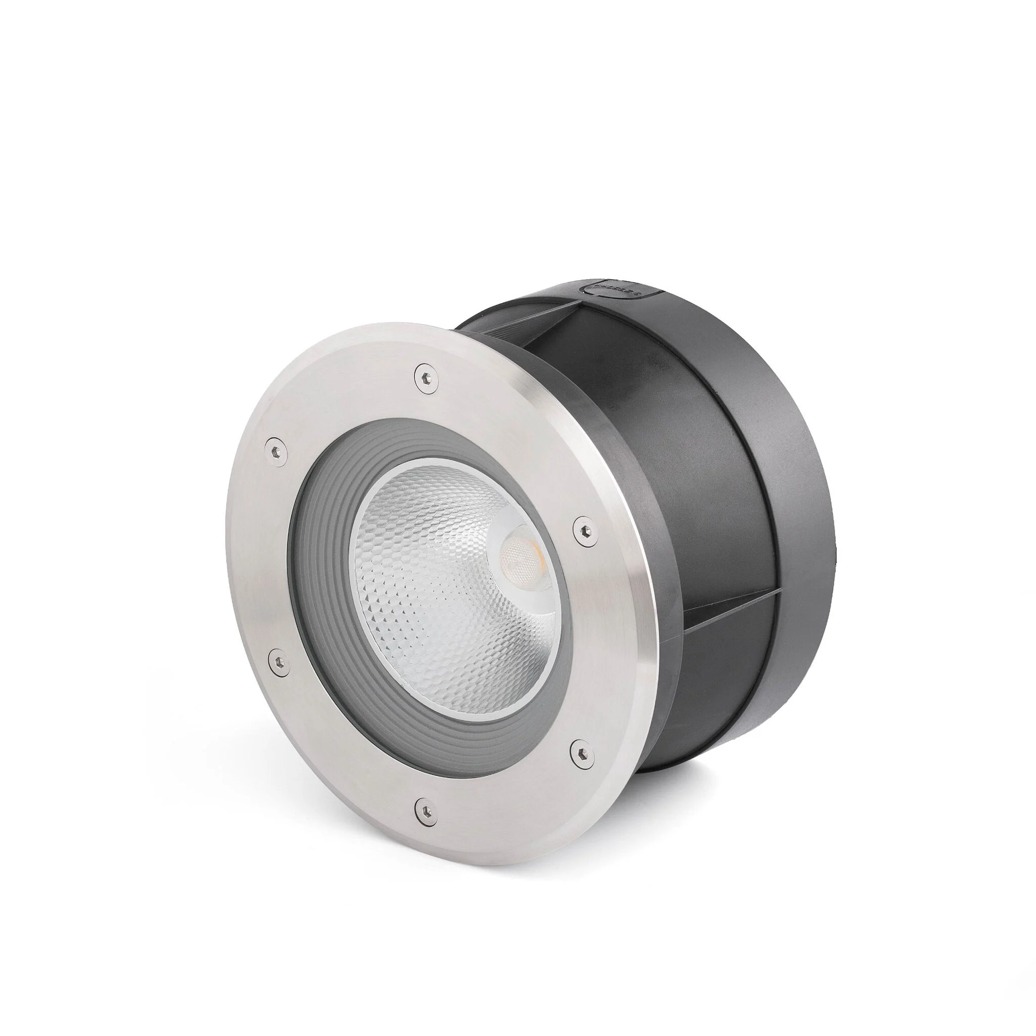 Empotrable de suelo exterior Faro Suria 12cm LED inoxidable satinado 3000K IP67 60° 22cm 70587