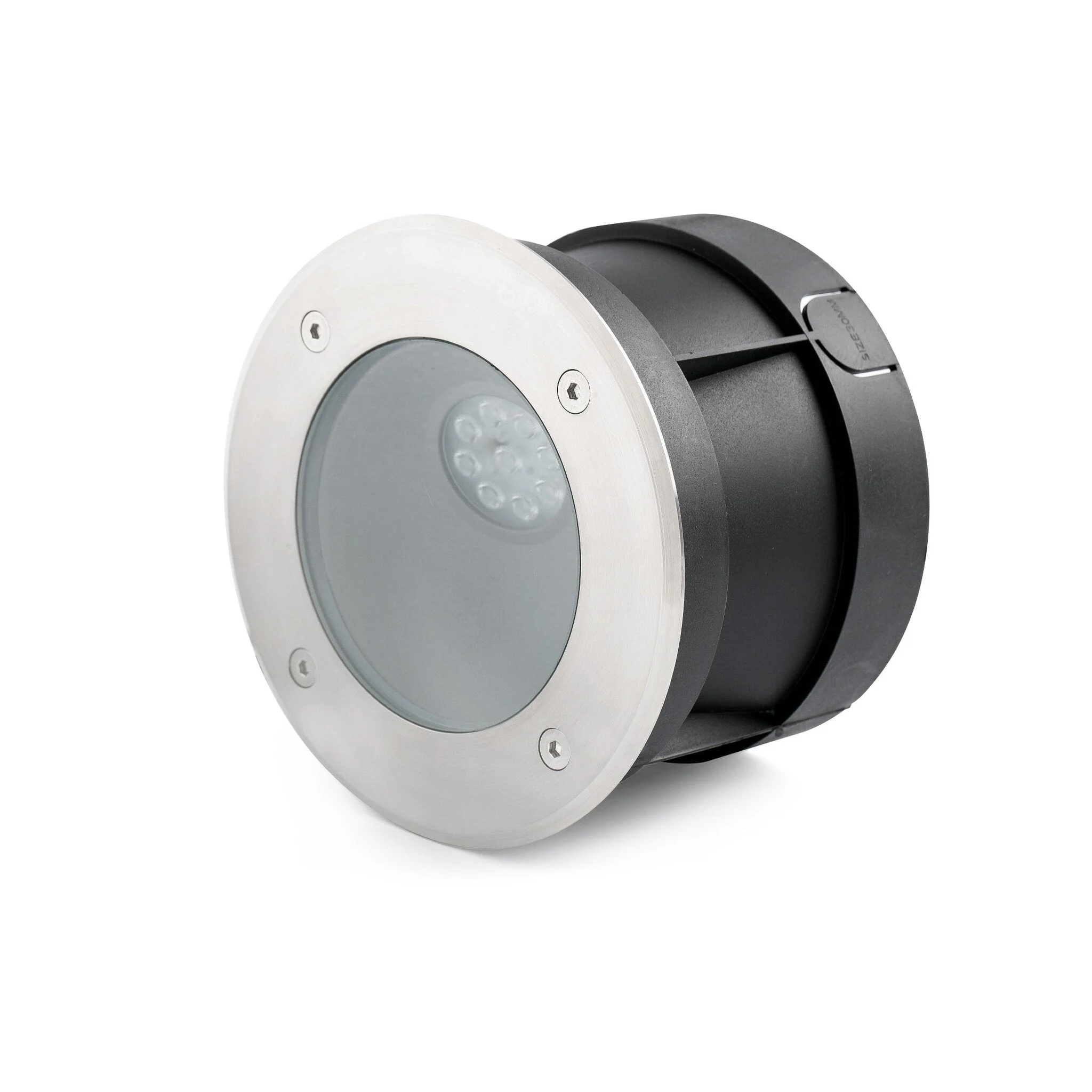 Empotrable de suelo exterior Faro Salt 12cm LED inoxidable satinado 3000K IP67 45° 70591