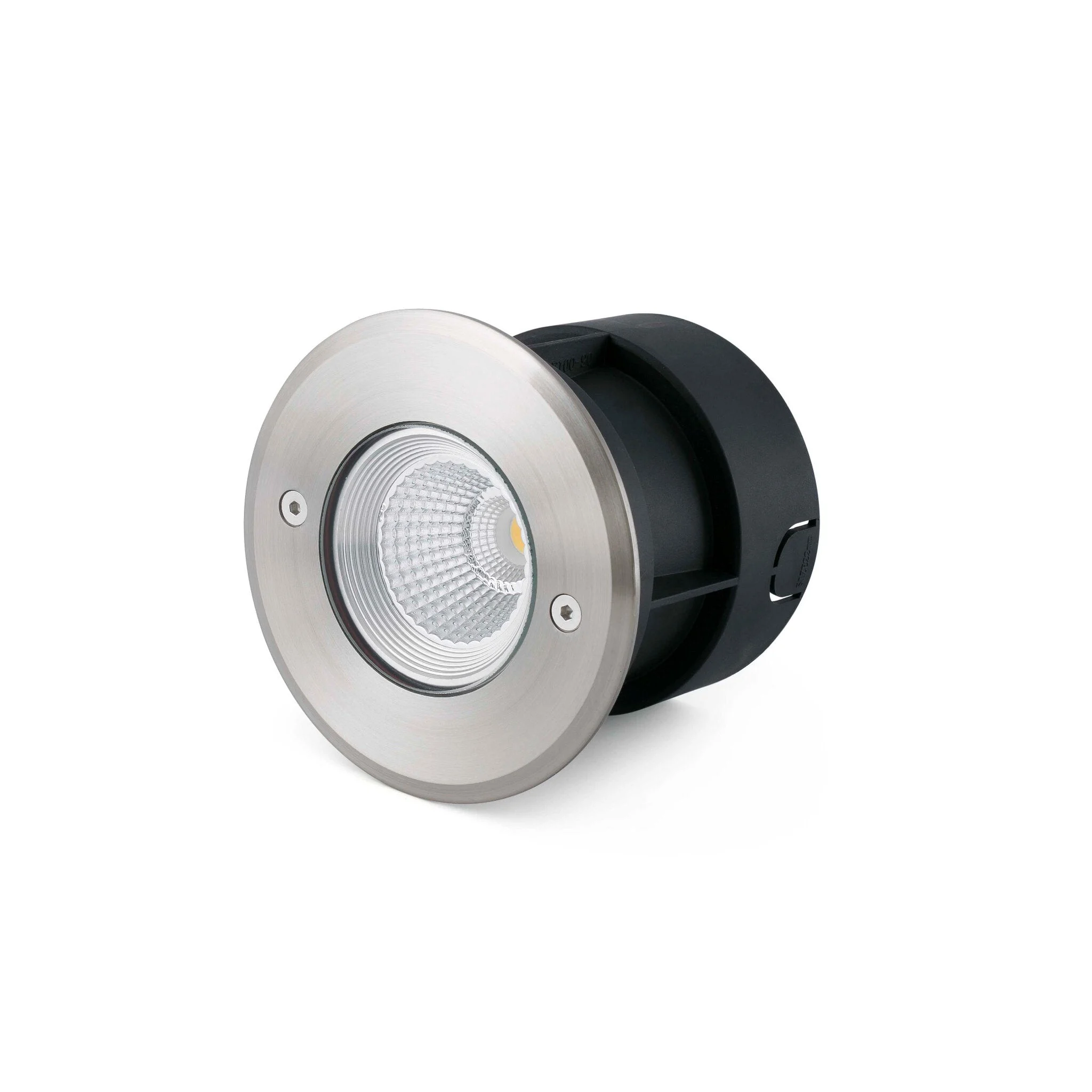 Empotrable de suelo exterior Faro Suria LED inoxidable satinado 3000K IP67 24° 12cm 70588