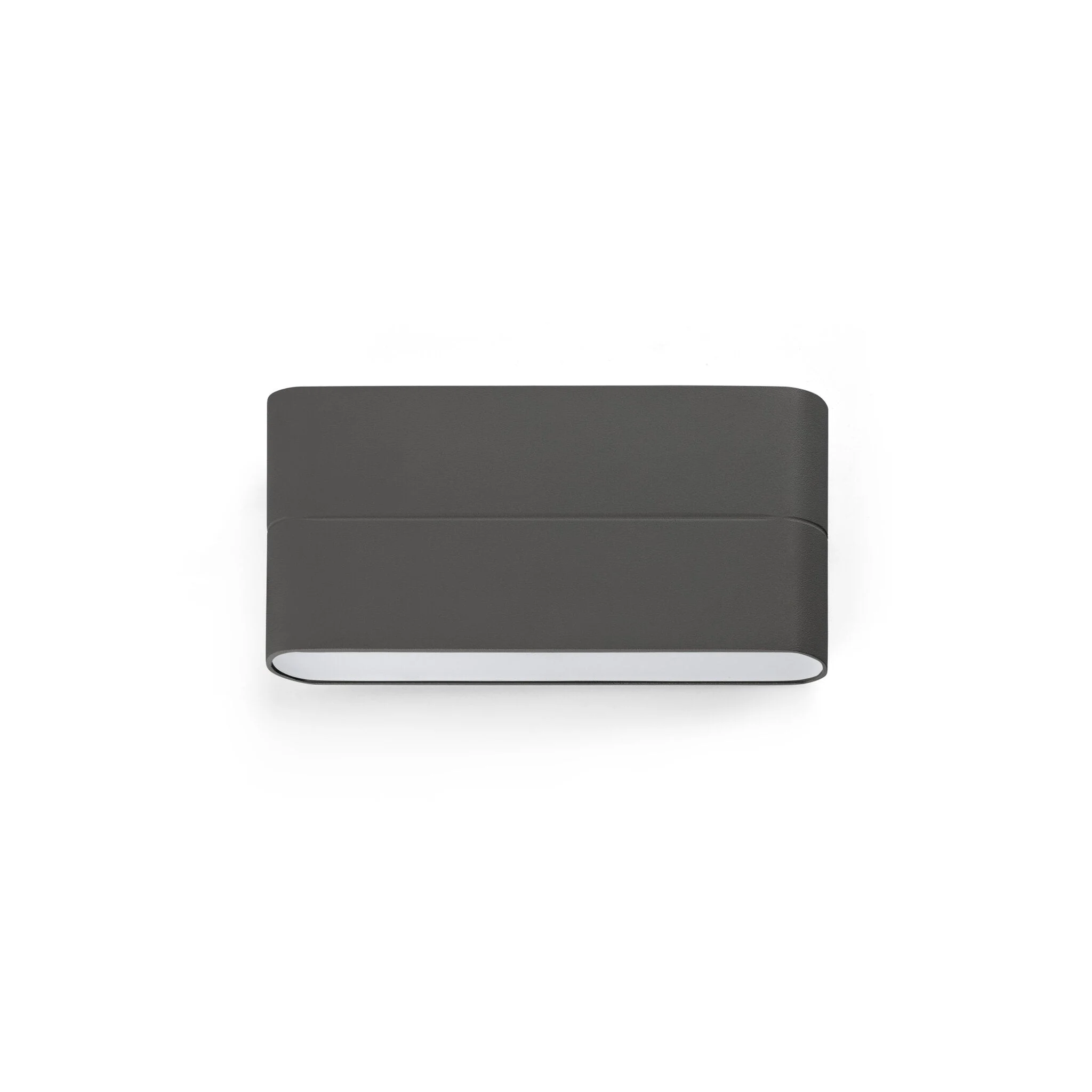 Aplique de exterior Faro Aday LED gris oscuro 3000K IP54 opal 18cm 70647