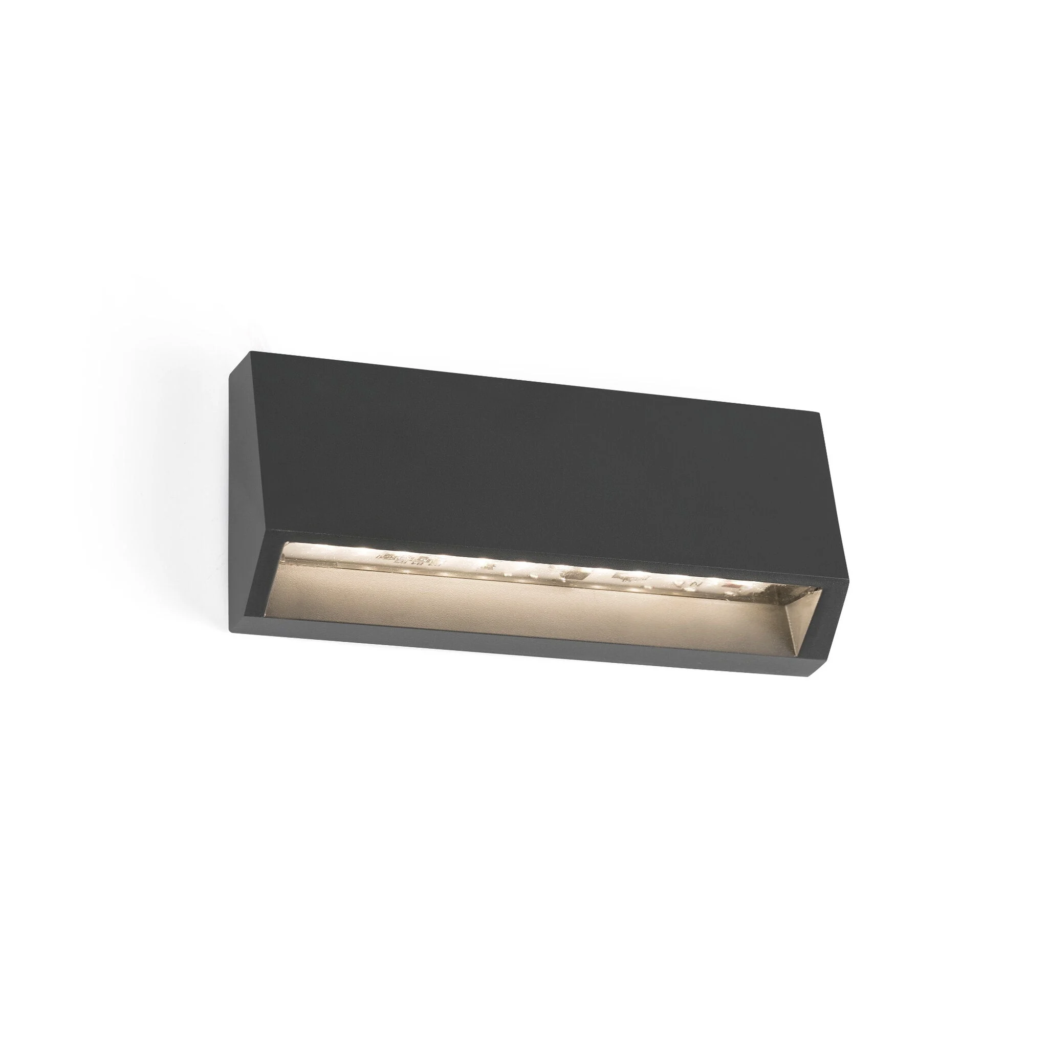 Aplique de exterior Faro Must LED gris oscuro 3000K IP65 16cm 70658