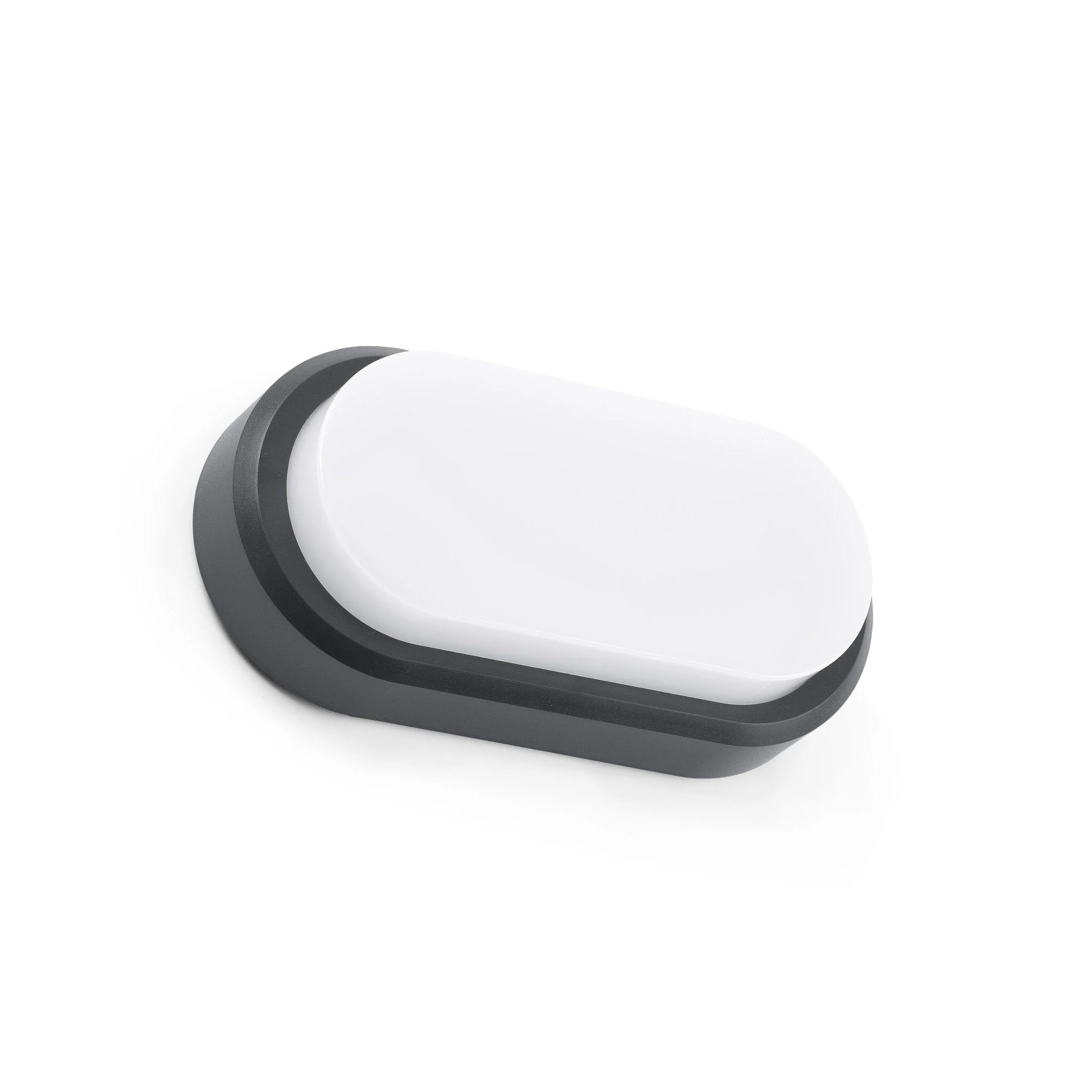 Aplique de exterior Faro Fred LED gris oscuro 3000K IP65 opal 20cm 70663