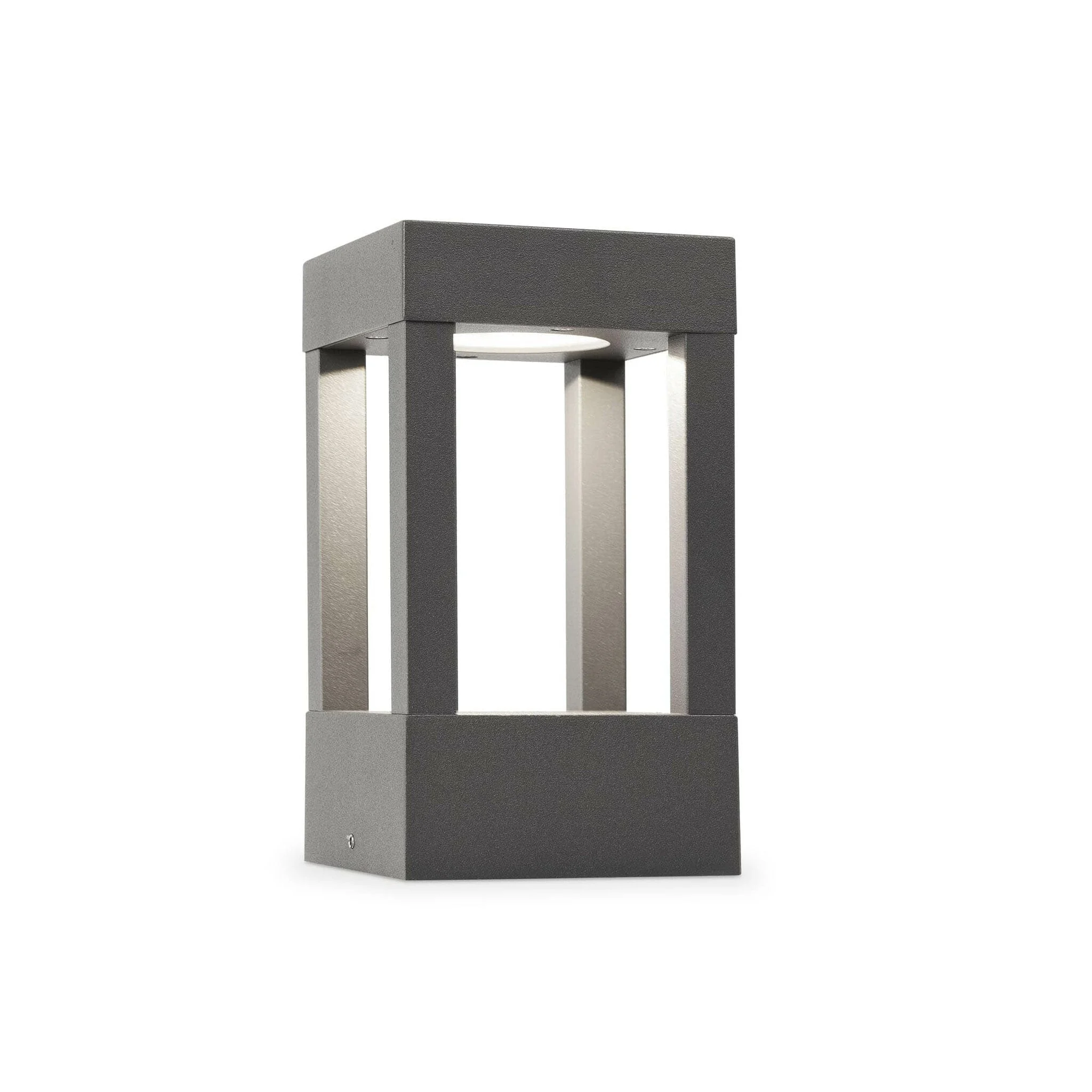 Baliza de exterior sobremuro Faro Agra 20cm LED gris oscuro 3000K IP55 70755