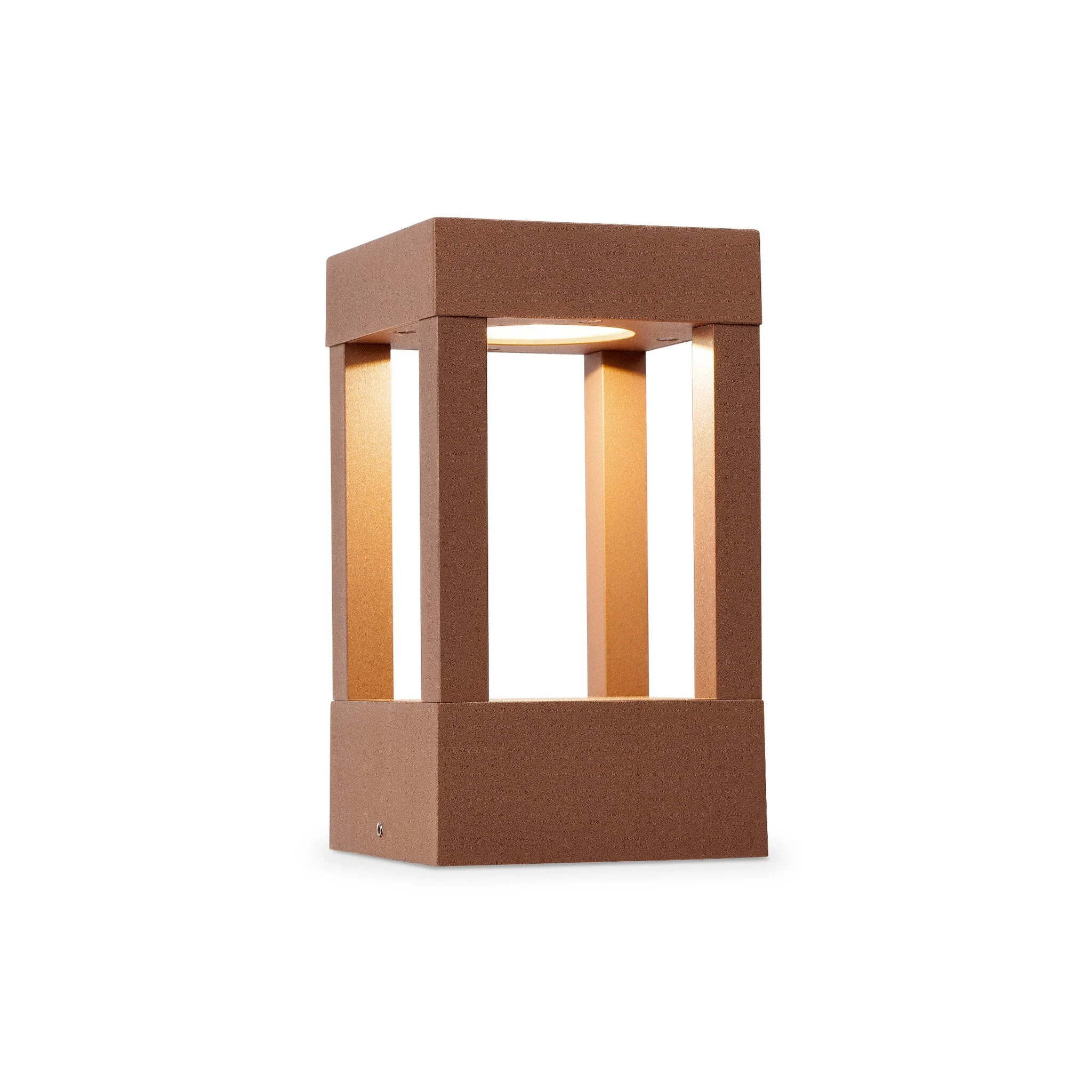 Baliza de exterior sobremuro Faro Agra 20cm LED marrón 3000K IP55 70756