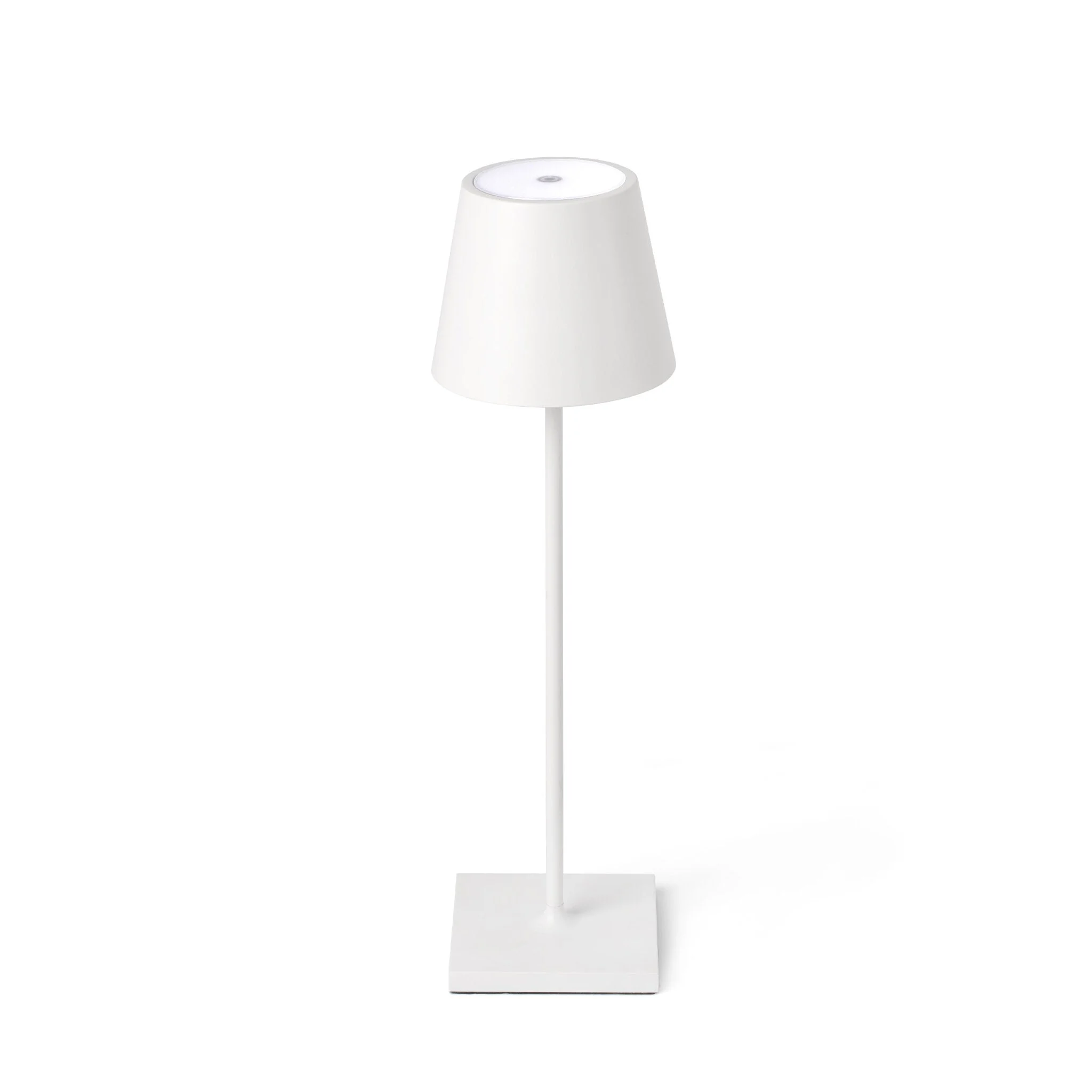 Lámpara de mesa de exterior portátil Faro Toc 38cm LED blanco mate 3000K IP54 opal 70775