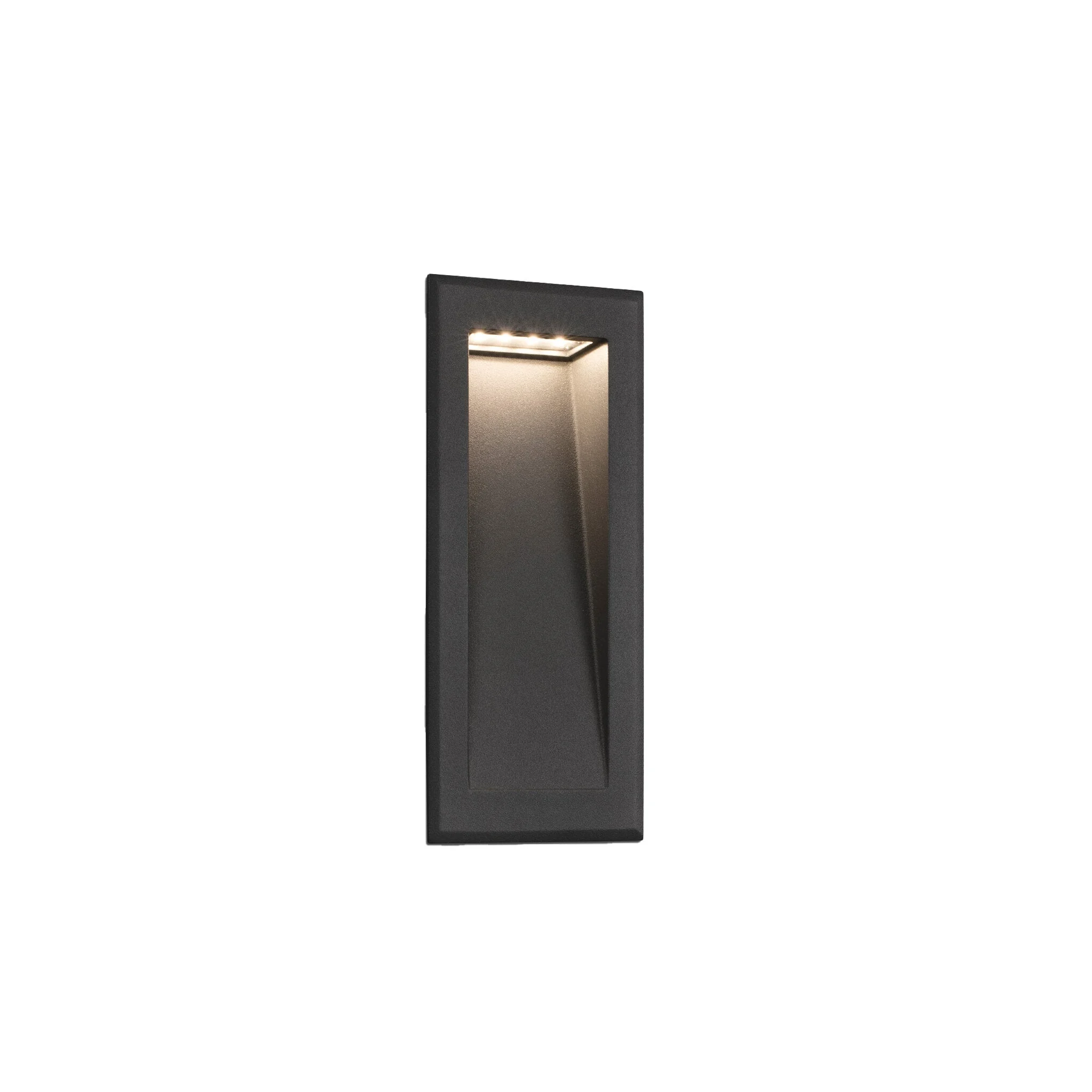 Empotrable de pared exterior Faro Soun LED gris oscuro 3000K IP65 120° 10cm 70833