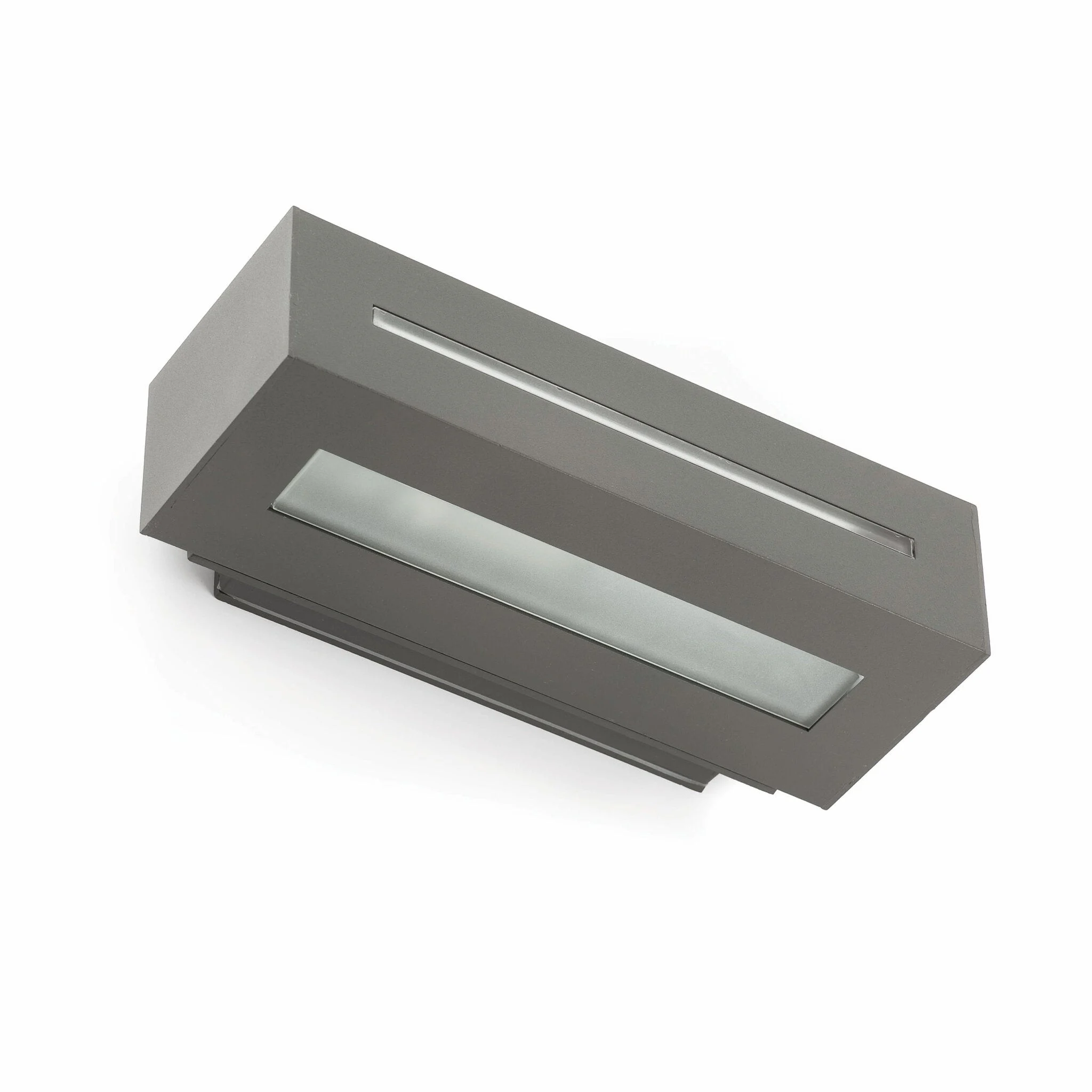 Aplique de exterior Faro West E27 LED gris oscuro IP54 opal 1 70888