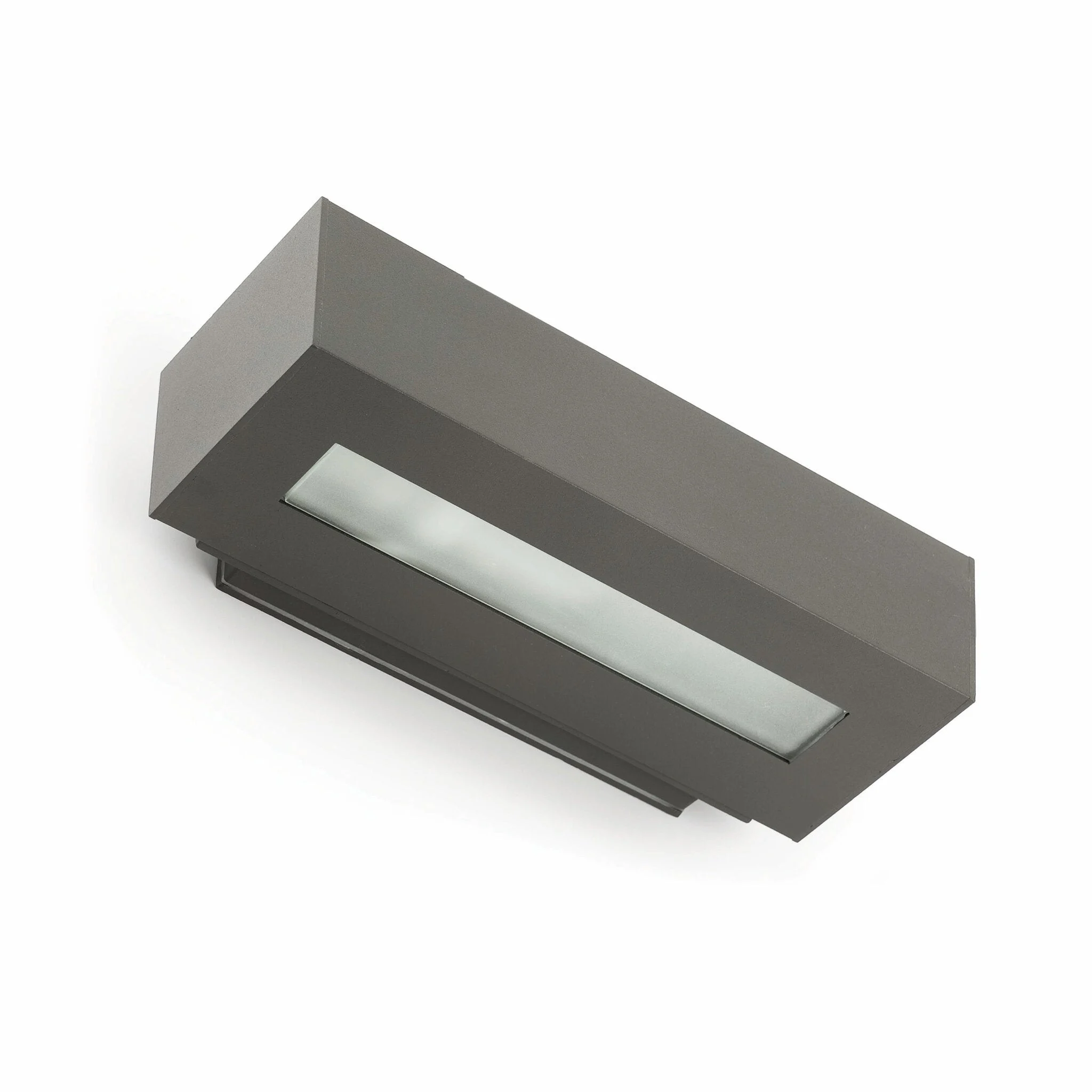 Aplique de exterior Faro West E27 LED gris oscuro IP54 opal 70899