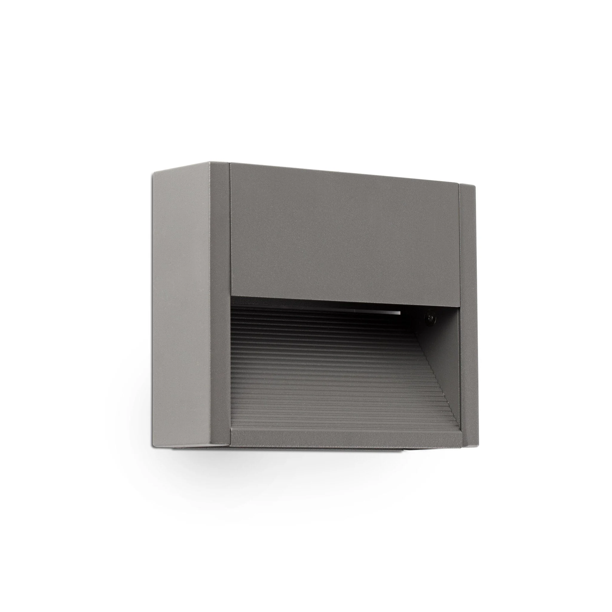Aplique de exterior Faro Grada 13cm LED gris oscuro 3000K IP54 opal 70906