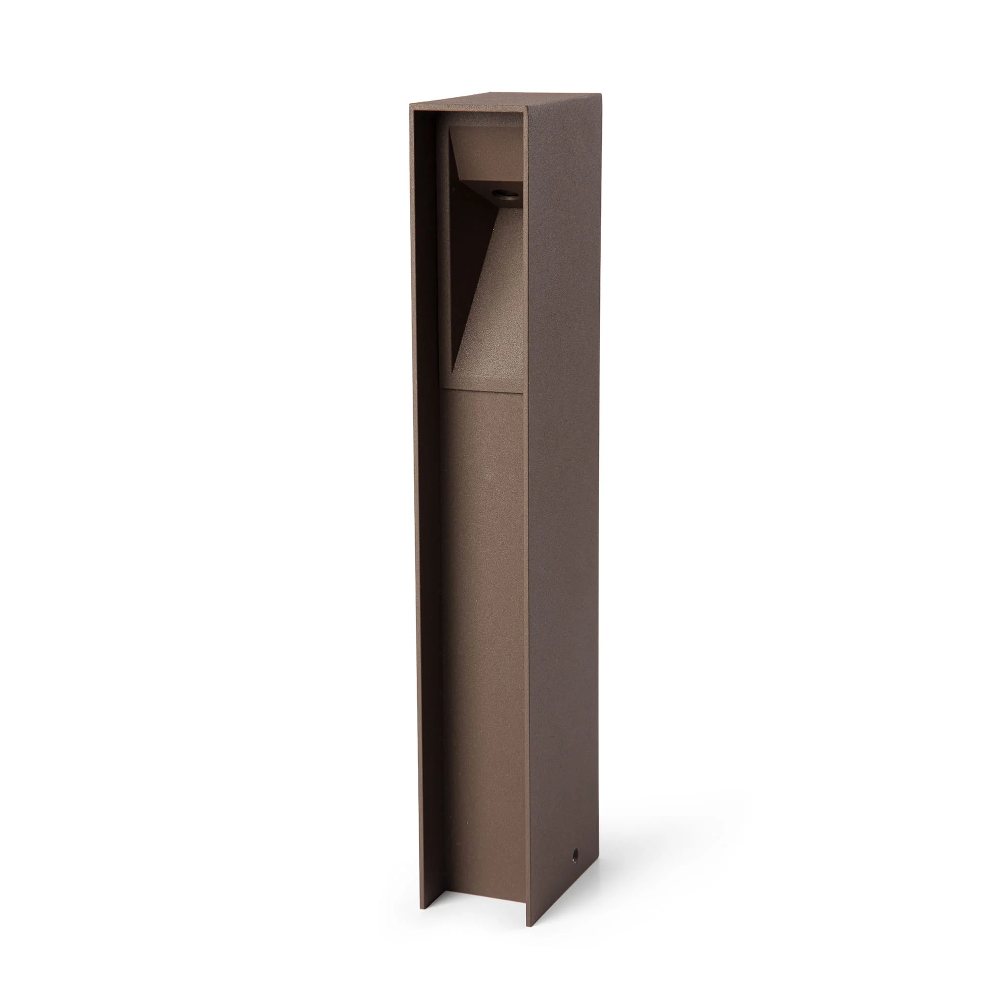 Baliza de exterior Faro Til 30cm LED marrón oxido 2700K IP65 24V 3W 70939