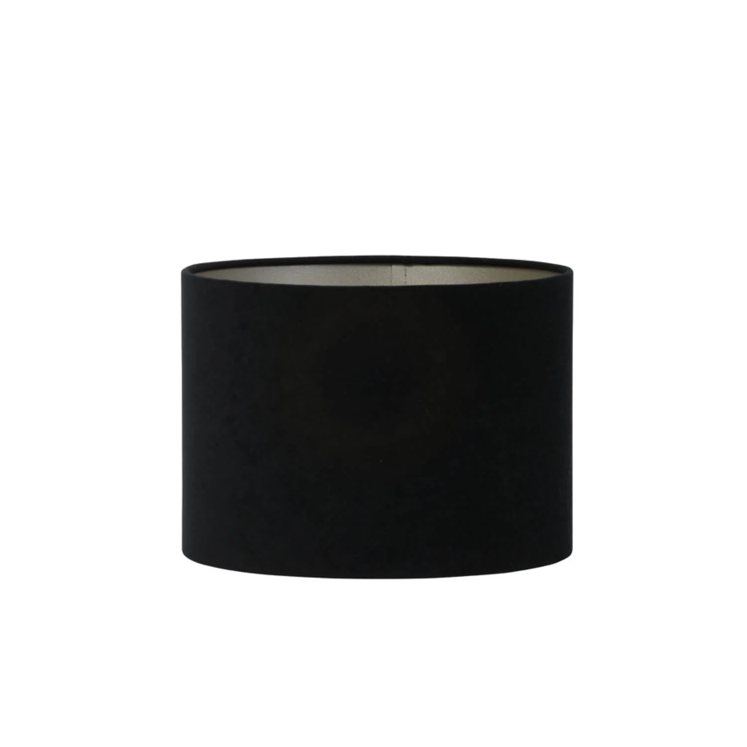 Diseño de pantalla de lámpara cilíndrica negra Light & Living Velours