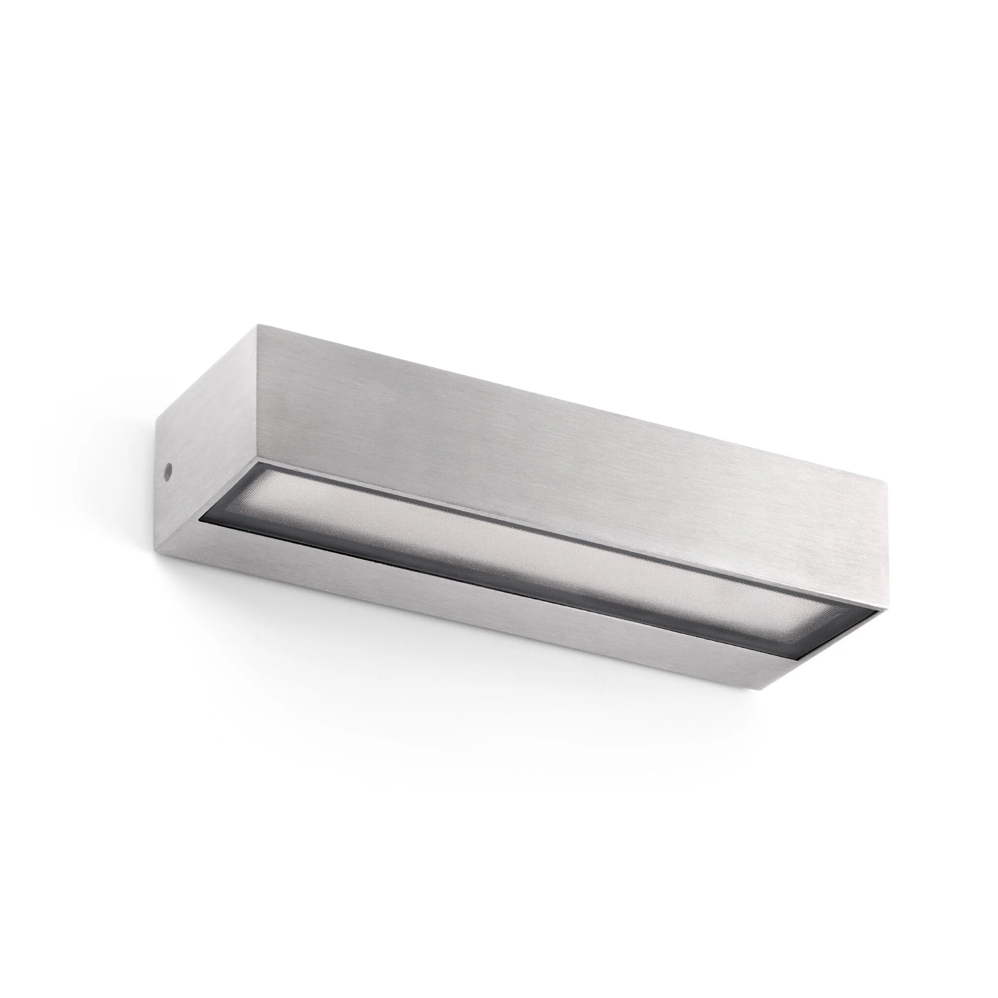 Aplique de exterior Faro Toluca LED aluminio satinado 3000K IP65 opal 71052
