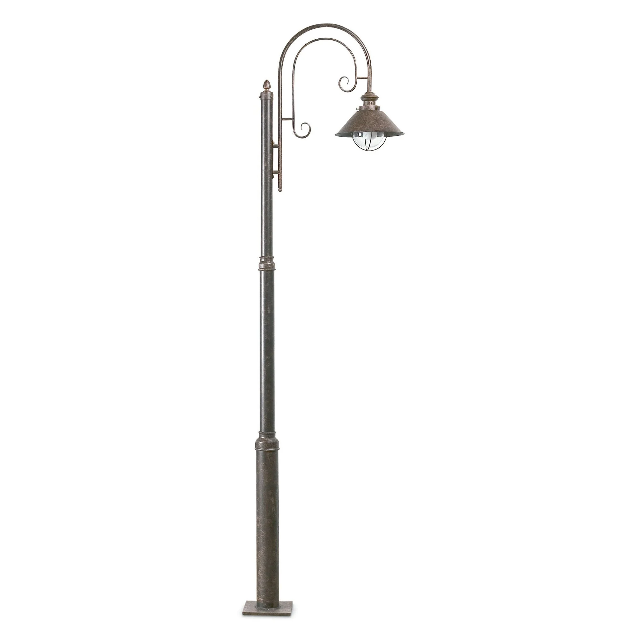 Farola de exterior Faro Nautica 220cm 1 luz E27 LED marrón oxido 71116