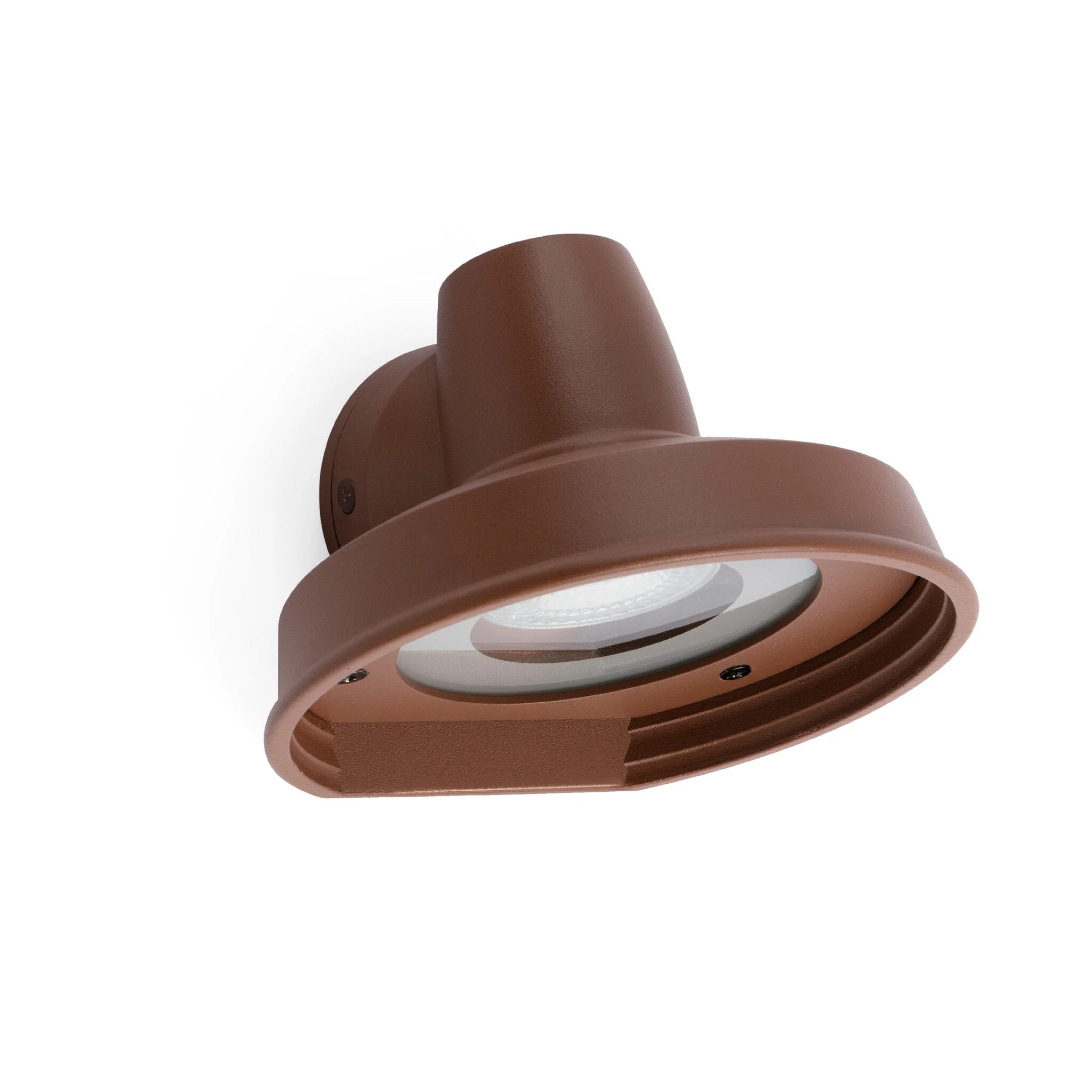 Aplique de exterior Faro Bronx GU10 LED marrón IP44 71194