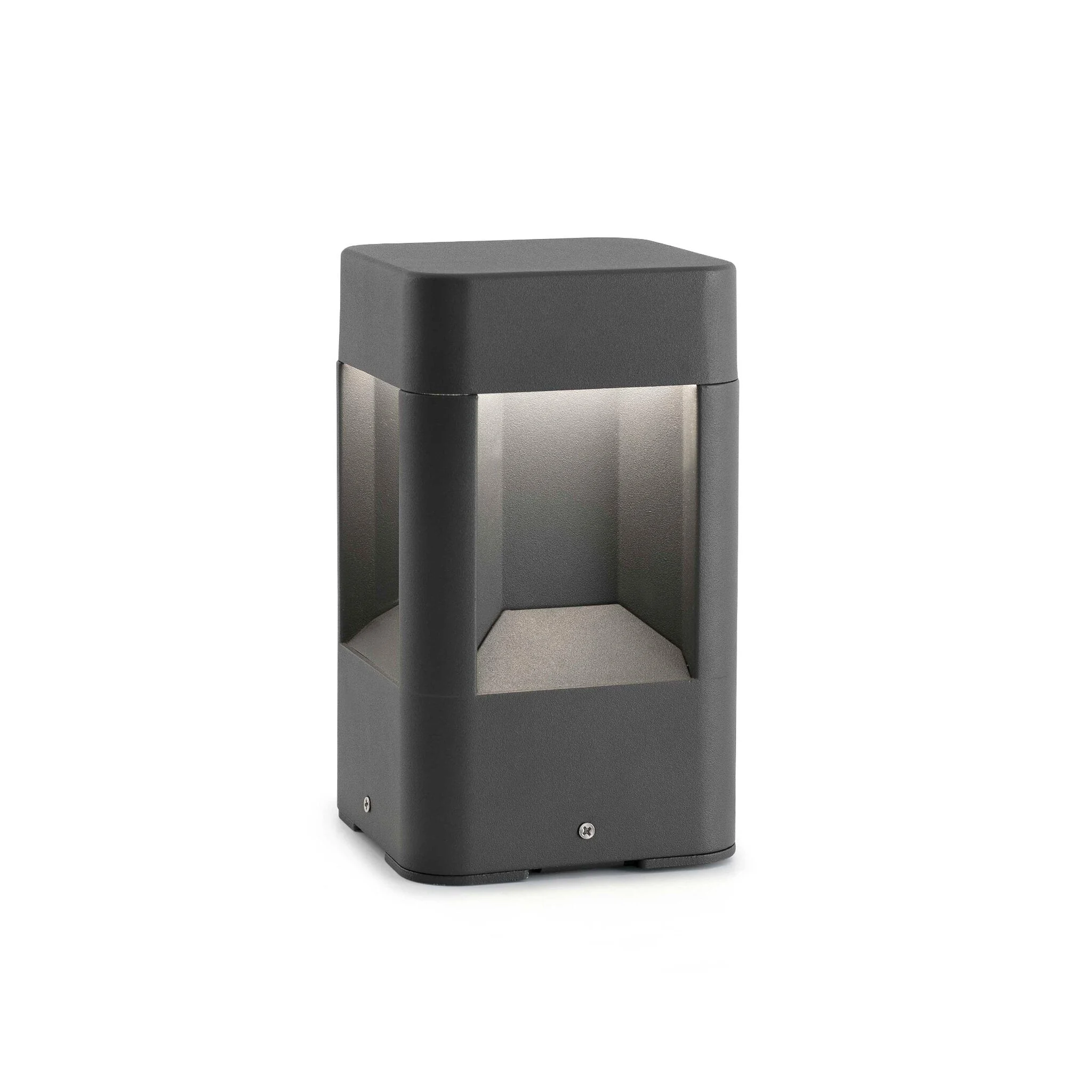 Sobremuro de exterior Faro Naya 20cm LED gris oscuro 3000K IP54 120° 71198