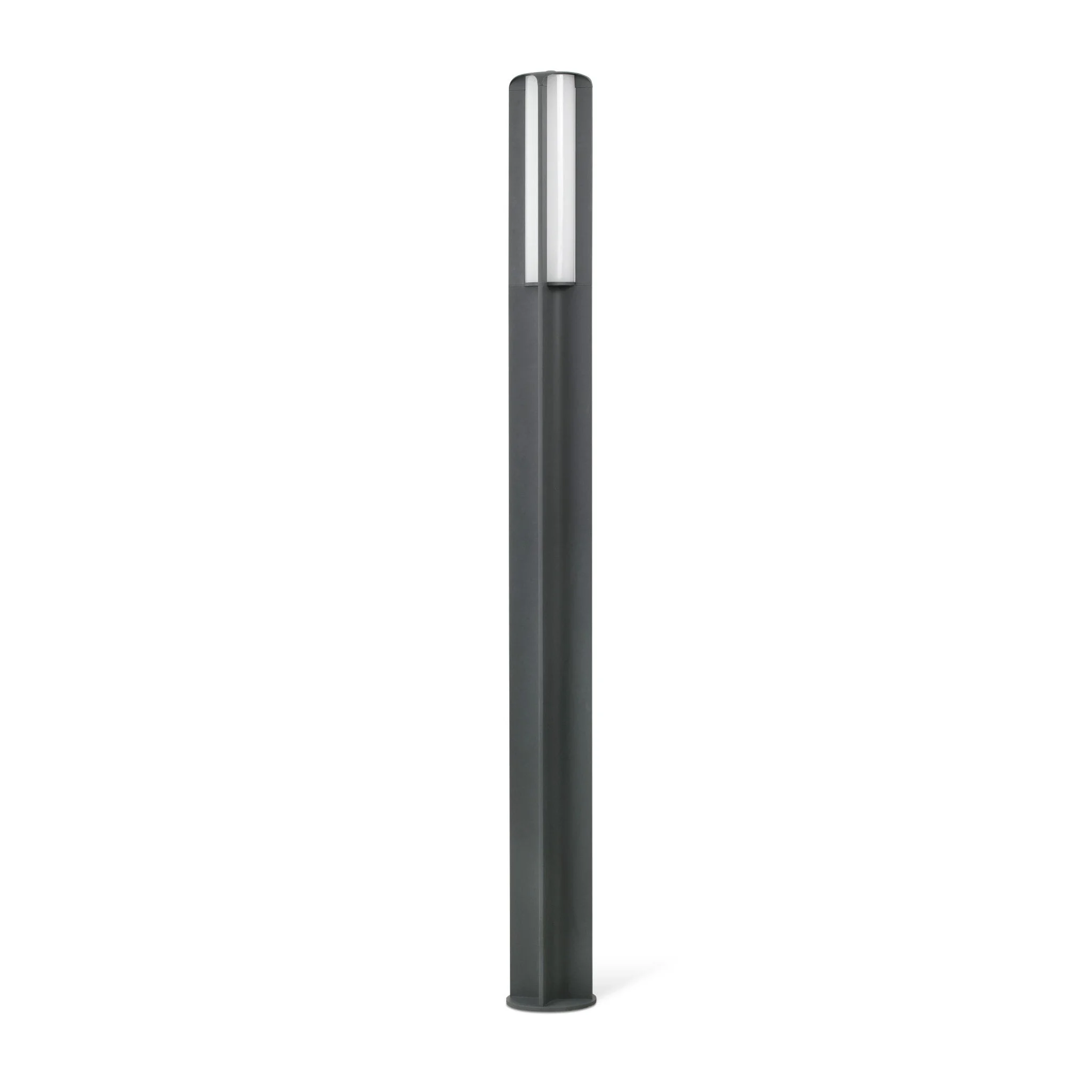Farola de exterior Faro Bu-oh 250cm LED gris oscuro 3000K IP65 opal 71209