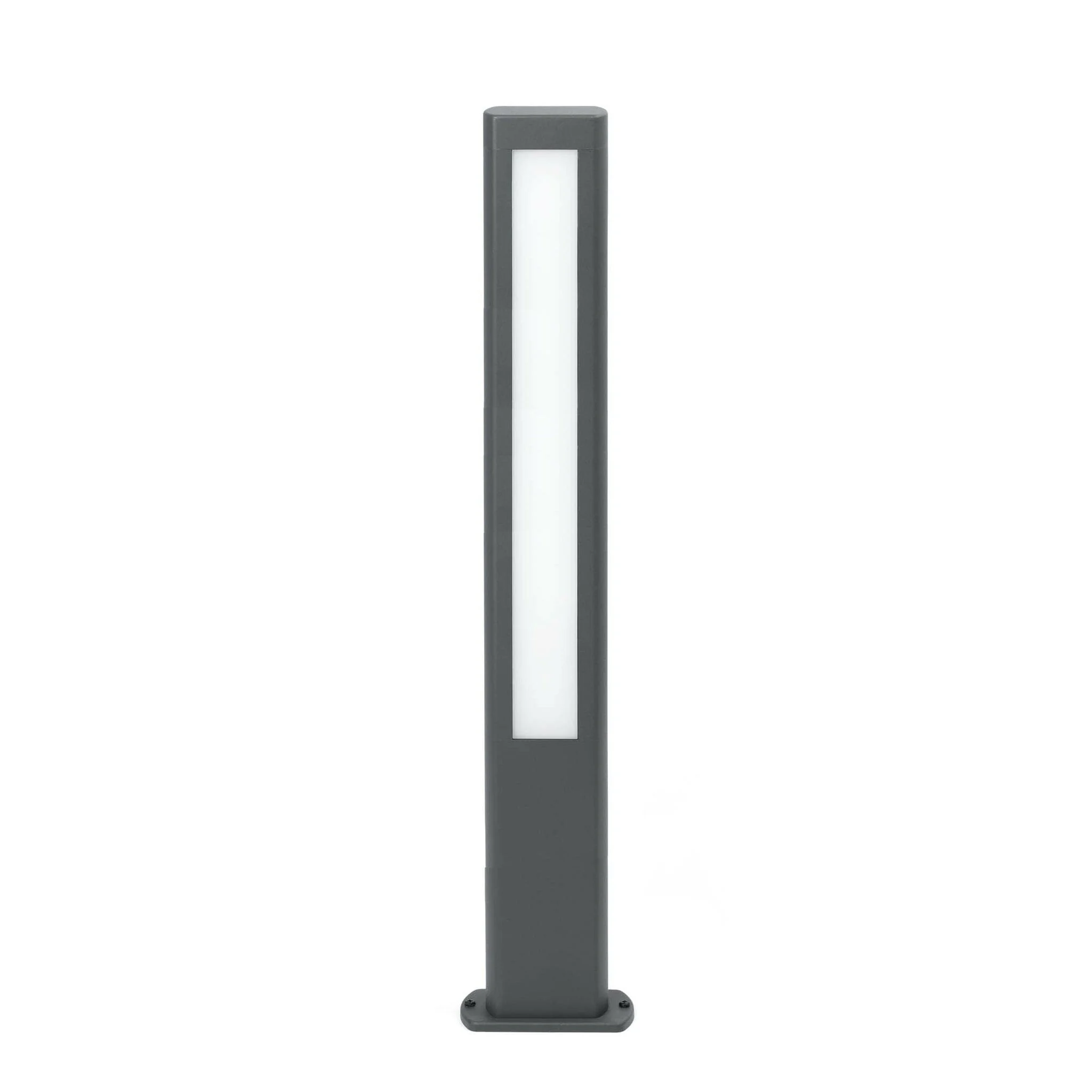 Baliza de exterior Faro Nanda 80cm LED gris oscuro 3000K IP54 opal 71217
