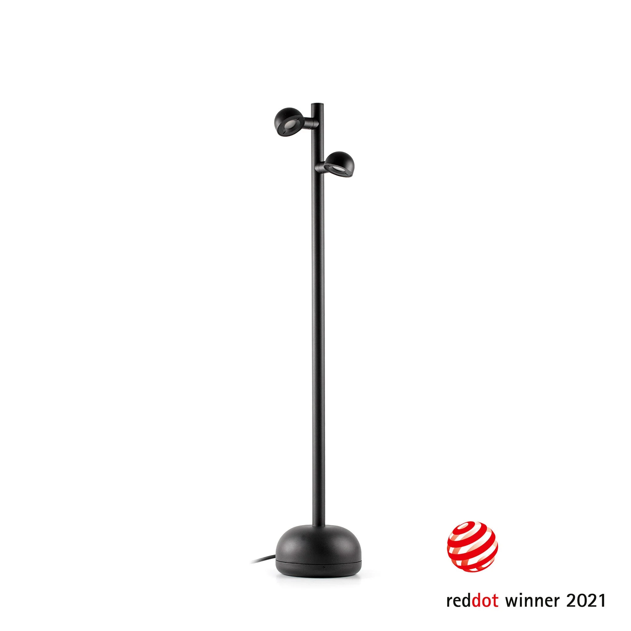 Lámpara de exterior Faro Brot 90cm LED negro 2700K IP65 opal 71256