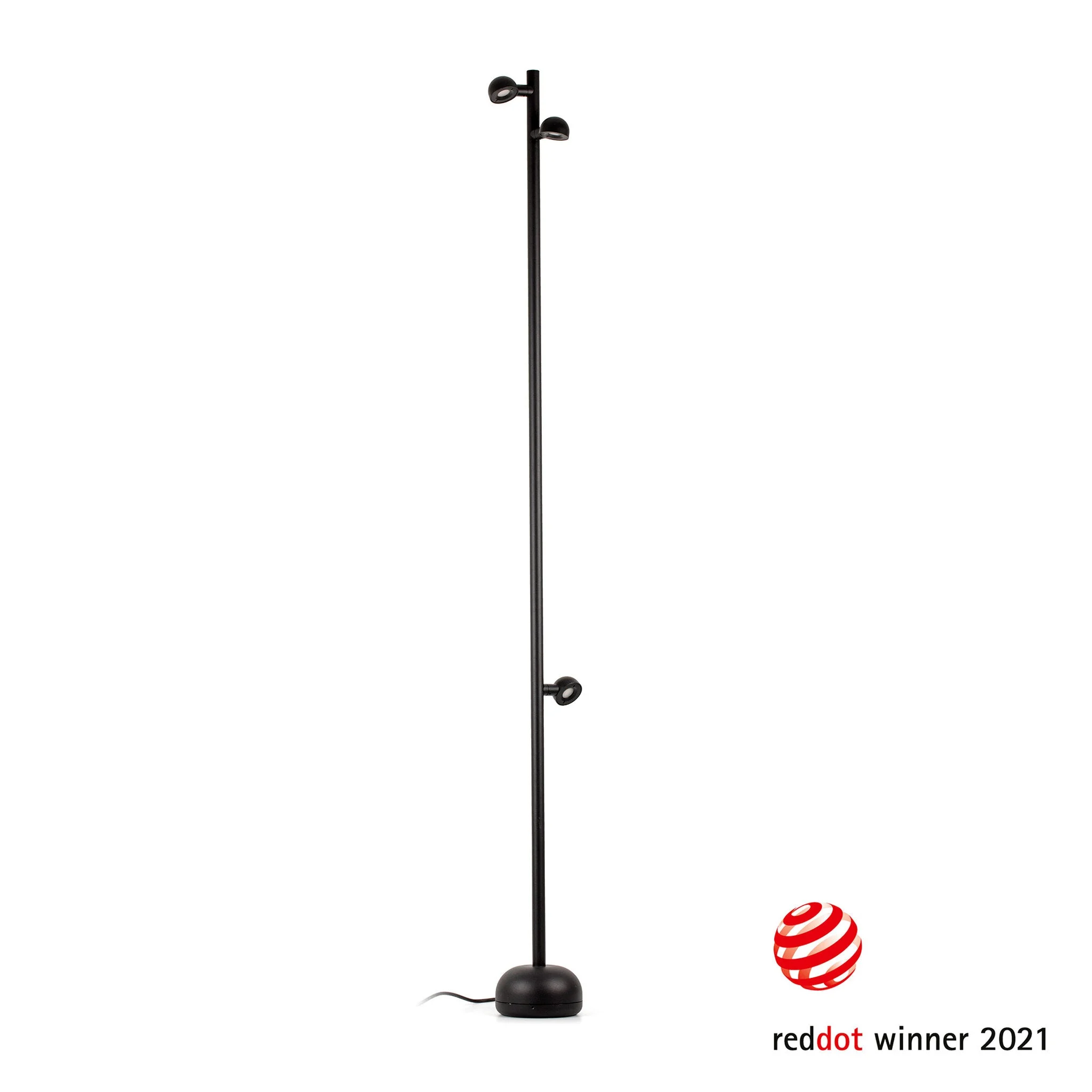 Farola de exterior Faro Brot 180cm LED negro 2700K IP65 80° opal 71254