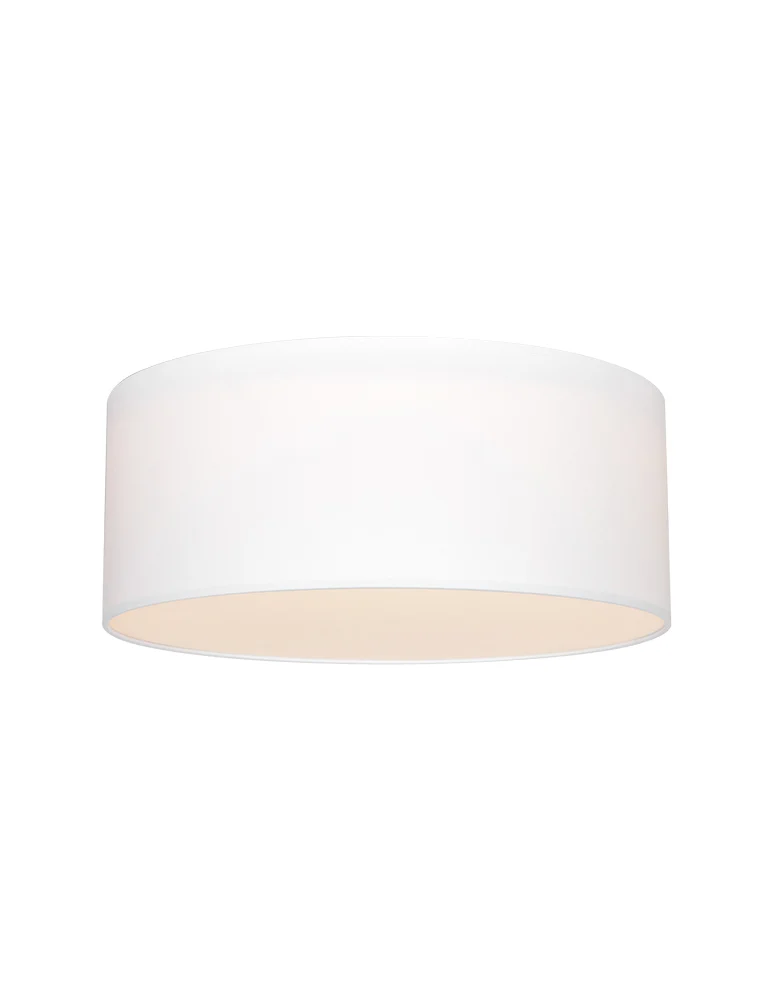 Plafón redondo con pantalla blanca Steinhauer Prestige Chic