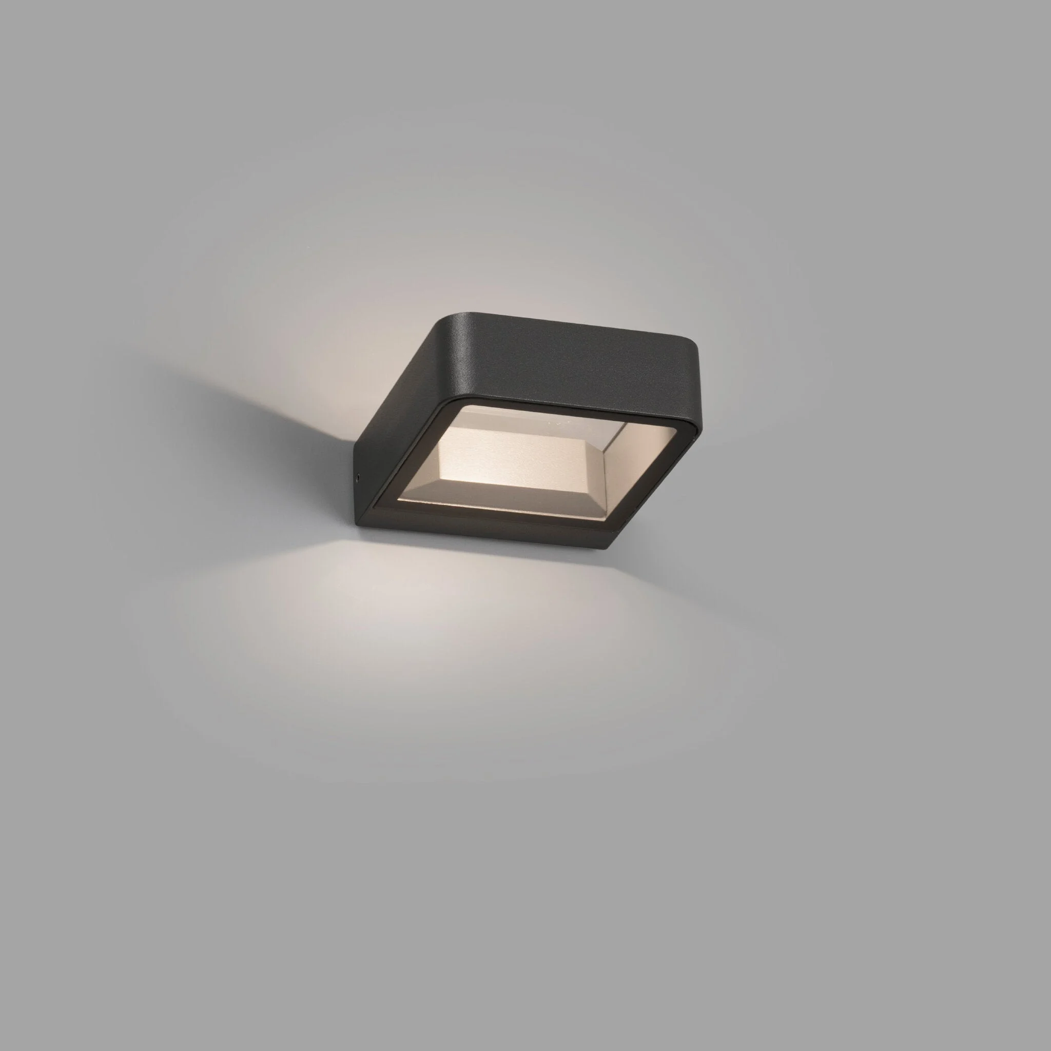 Aplique de exterior Faro Axel 14cm LED gris oscuro 3000K IP65 71273