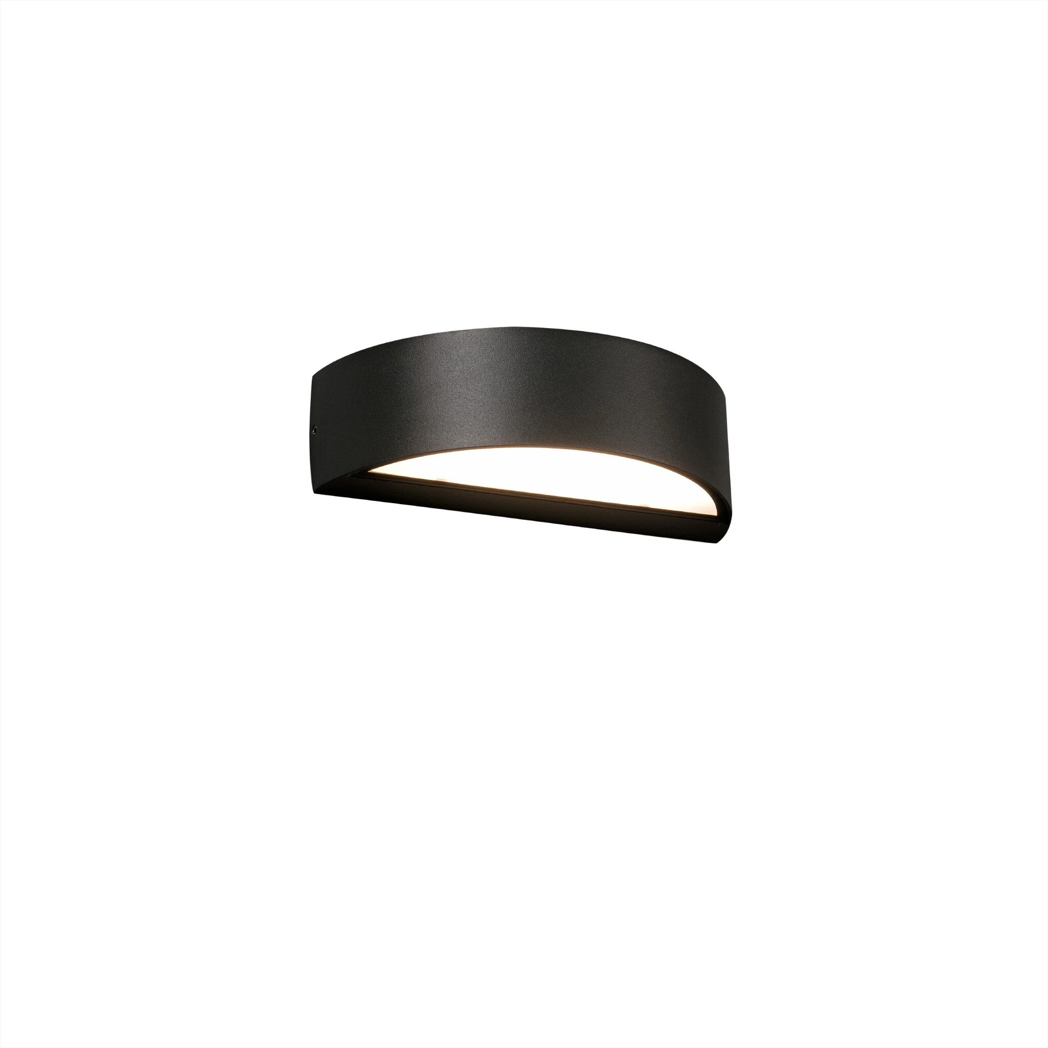 Aplique de exterior Faro Oval LED gris oscuro 3000K IP65 opal 71276