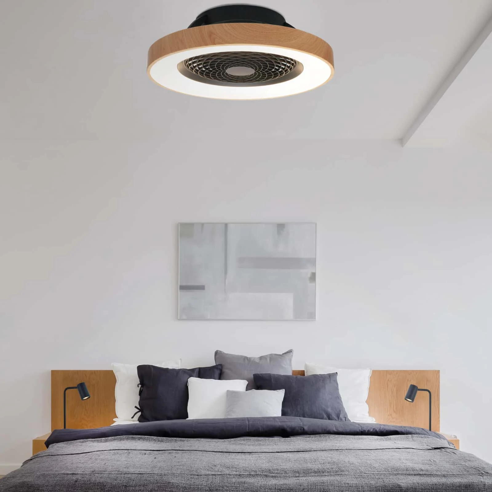 Mantra Tibet Ventilador Plafón LED negro 7127