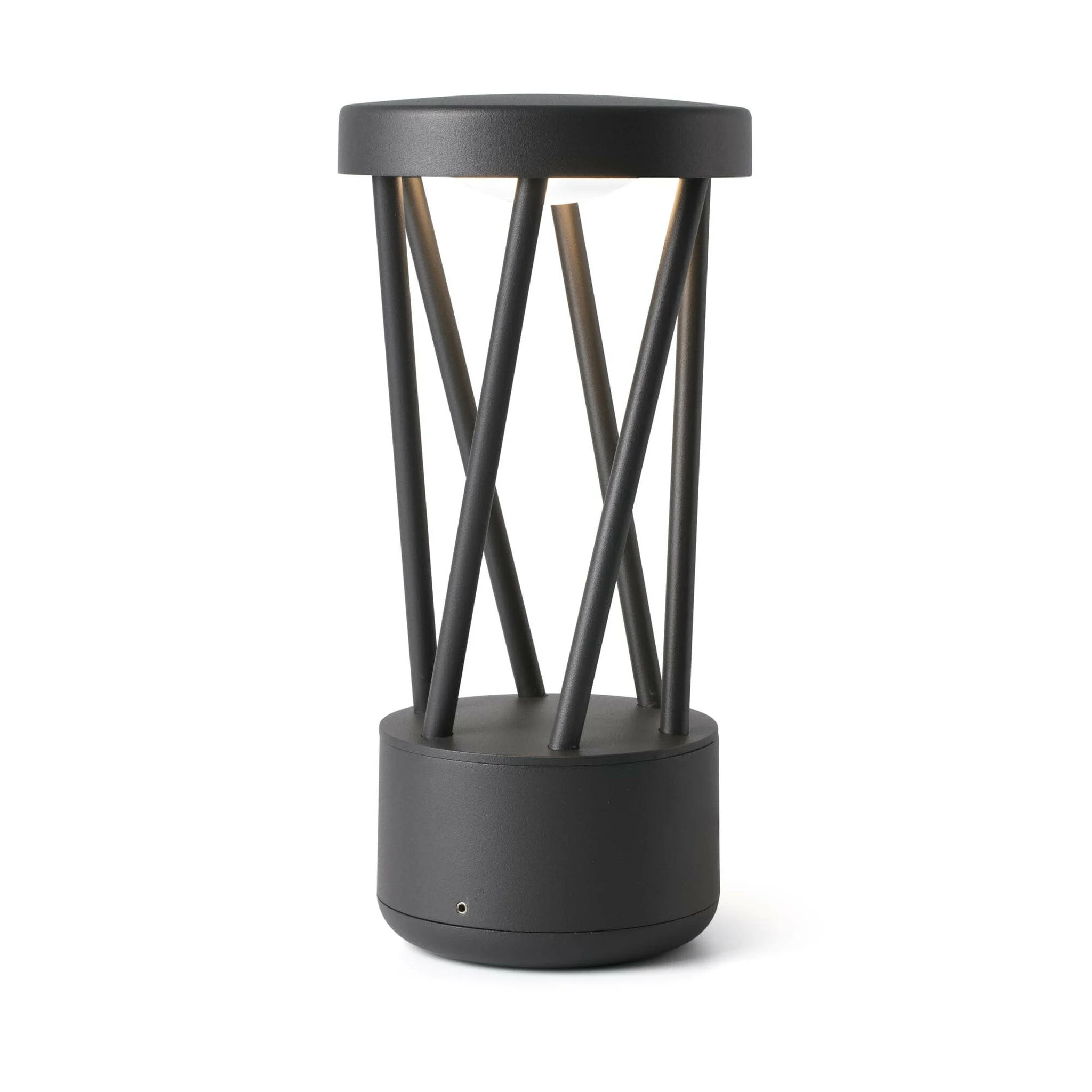 Sobremuro de exterior Faro Twist 30cm LED gris oscuro 3000K IP65 opal 71286