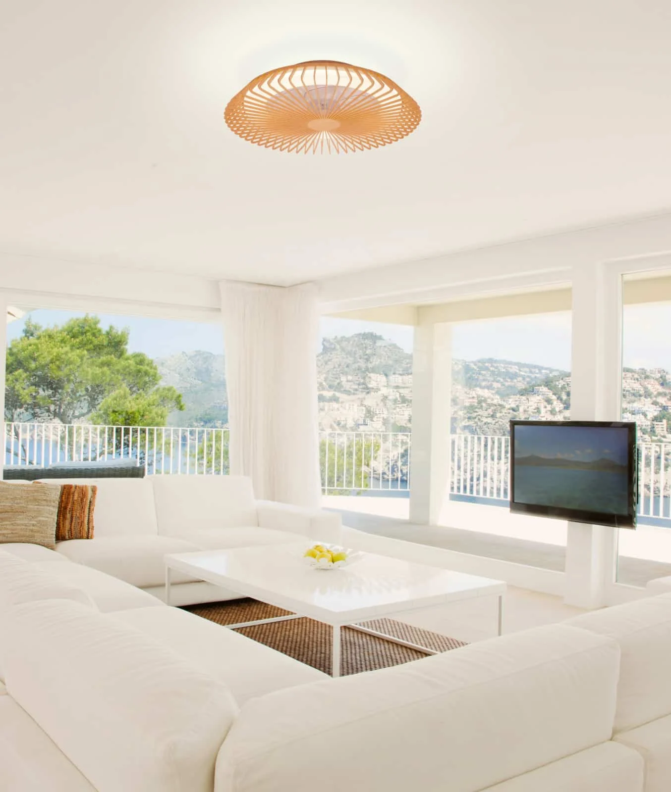 Mantra Himalaya Plafón LED Ventilador de techo madera beige 7128